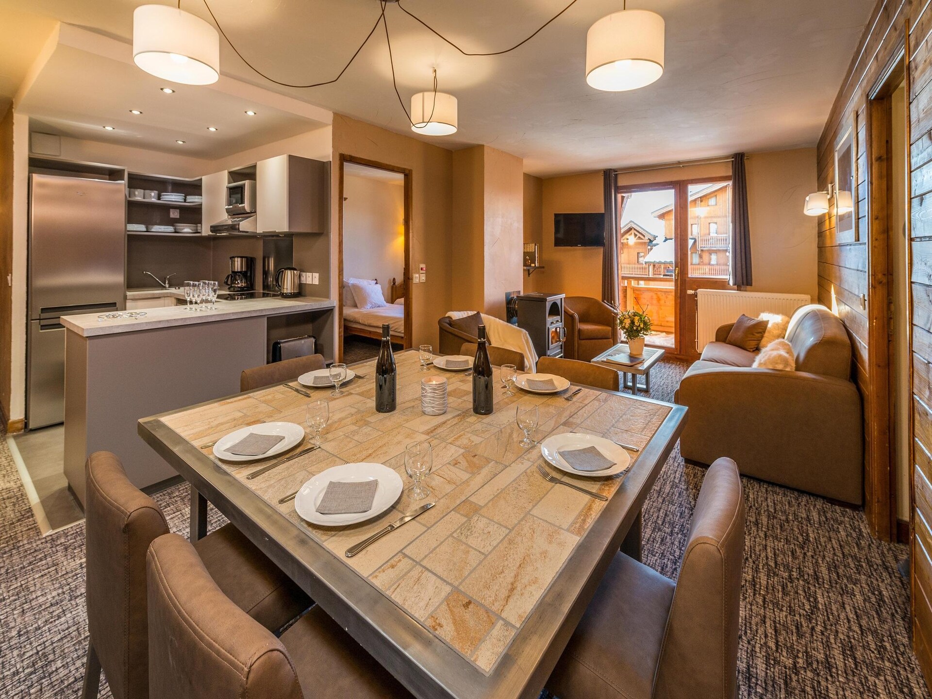 Ruim 6-persoons appartement met open haard in Val Thorens - foto 16