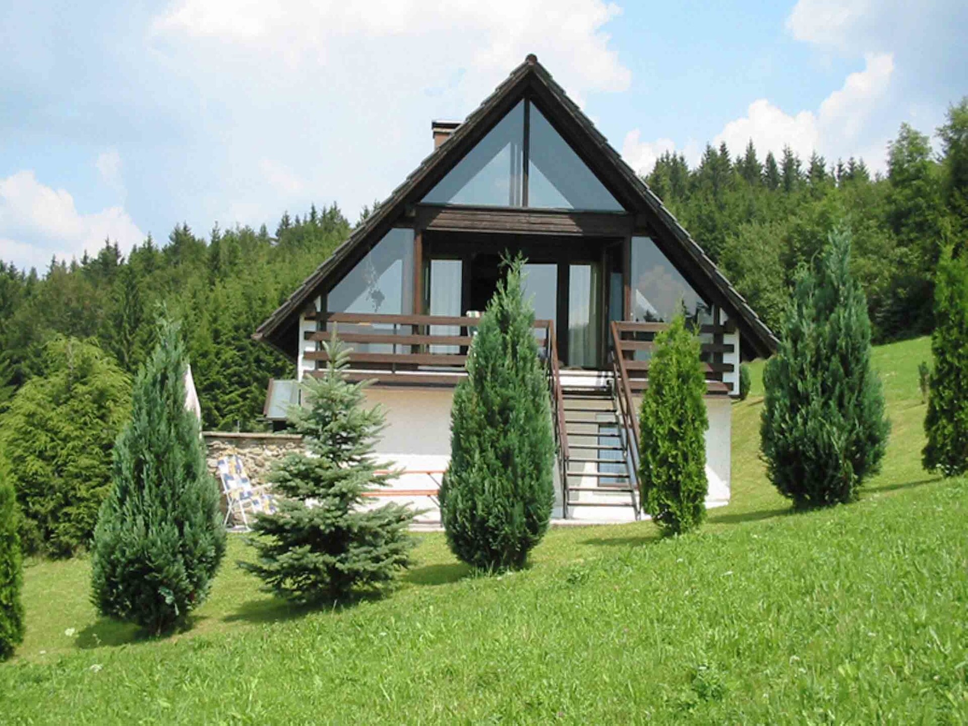 Vrijstaand vakantiehuis Talblick aan de skipiste in het Beierse Woud - foto 1