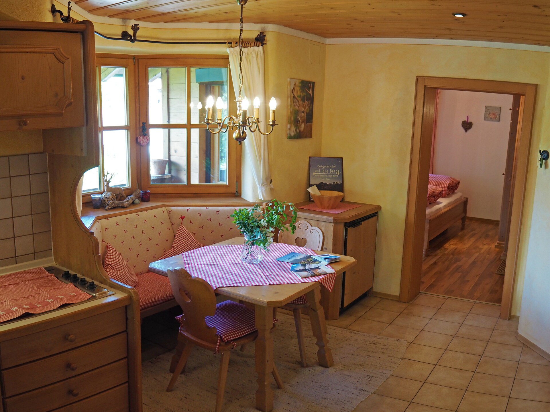 Knus appartement in Ruhpolding met tuin, balkon en bergzicht - foto 12