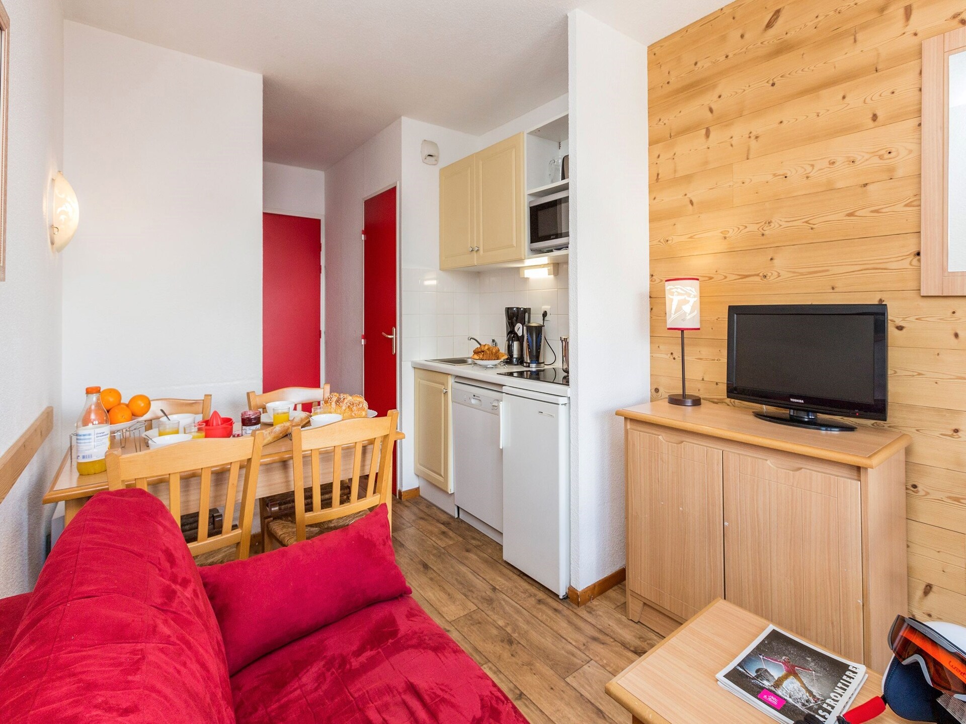 Sneeuwzeker appartement in Valmeinier met zwembad en uitzicht - foto 10