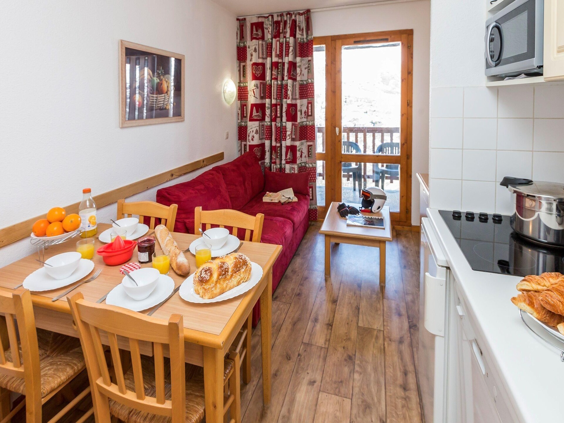Sneeuwzeker appartement in Valmeinier met zwembad en uitzicht - foto 8