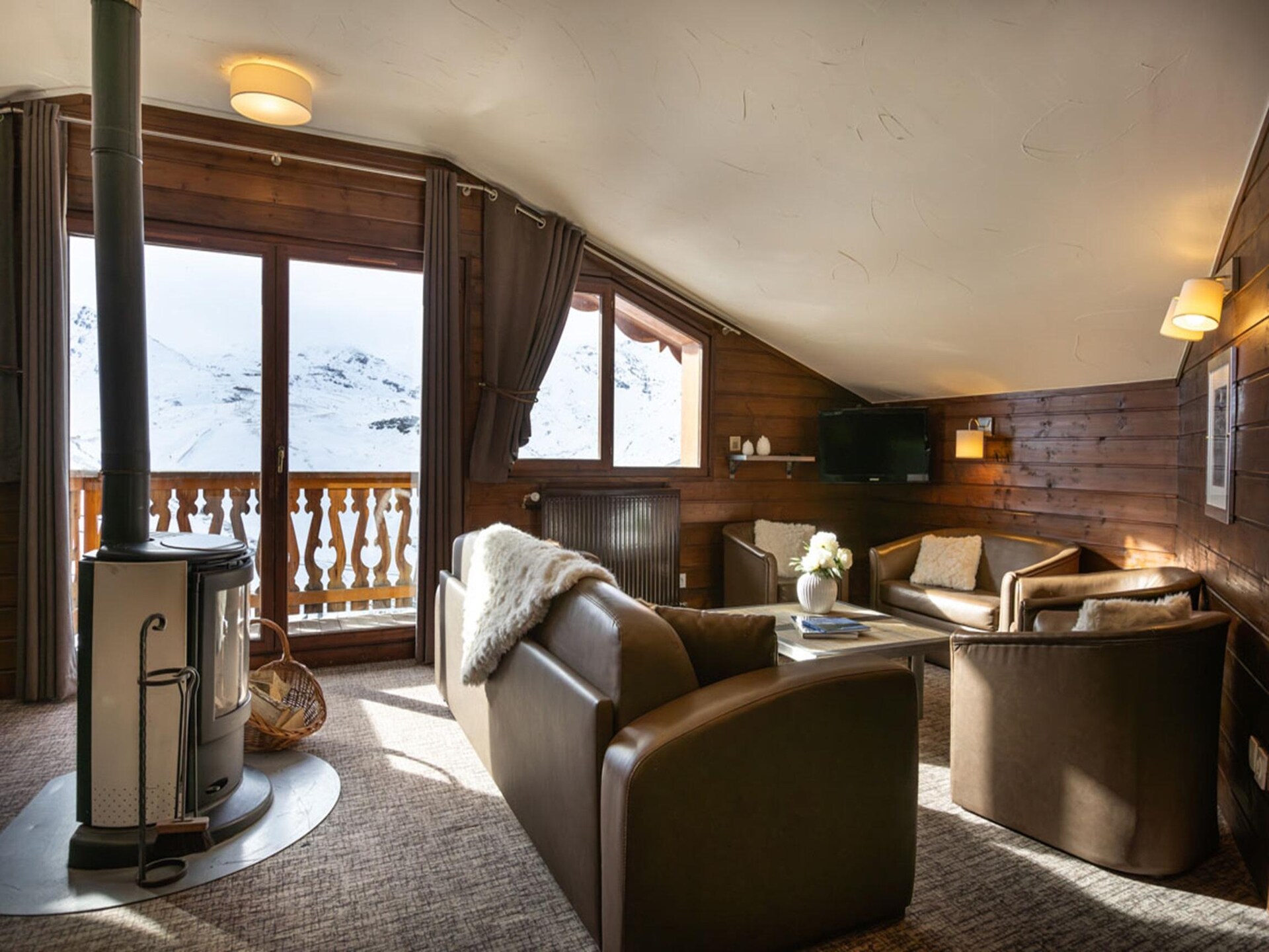 Ruim chalet-appartement in Val Thorens, direct aan de piste, 10 personen - foto 9