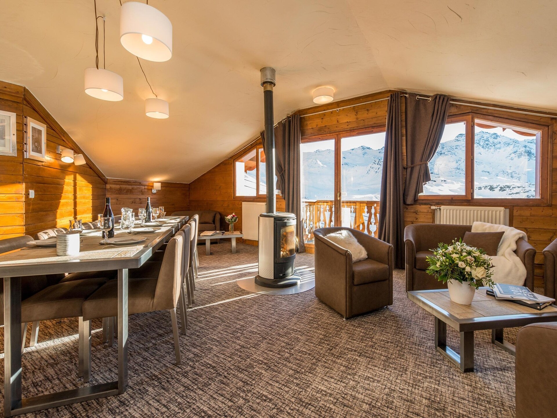 Ruim chalet-appartement in Val Thorens, direct aan de piste, 10 personen - foto 10