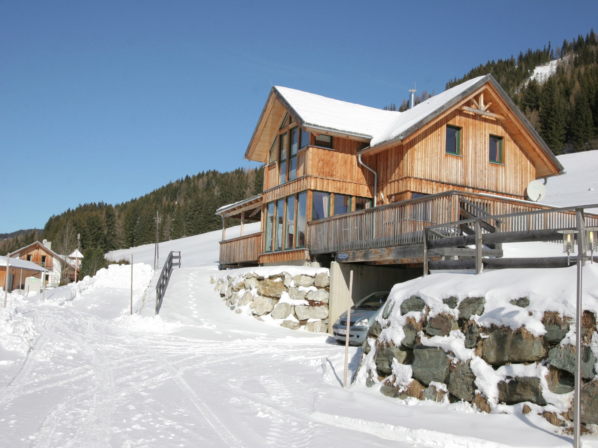 Aan de piste: Luxe chalet Quadrifoglio in centrum Hohentauern - foto 32