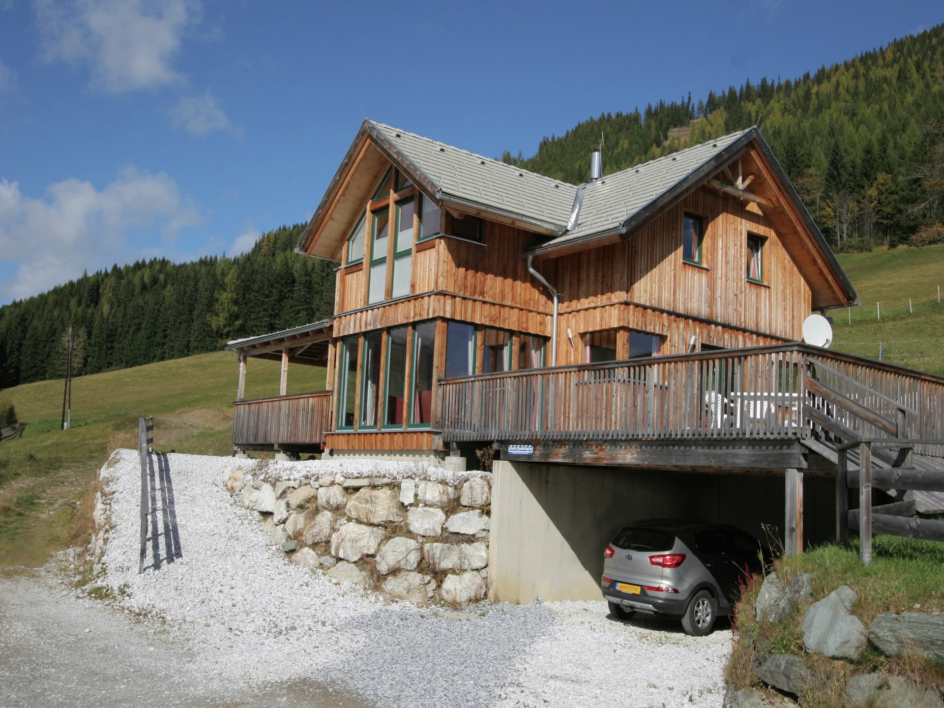 Aan de piste: Luxe chalet Quadrifoglio in centrum Hohentauern - foto 1