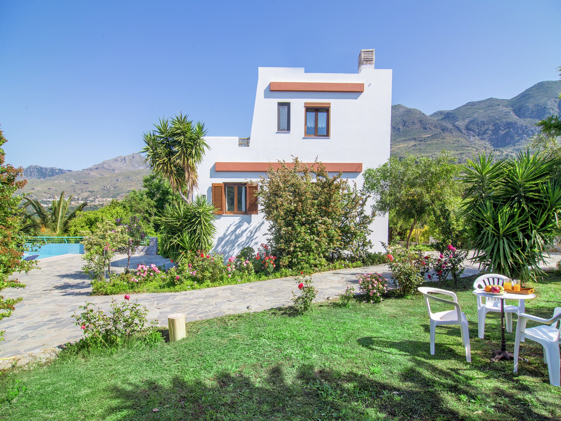 Villa Thymari: privézwembad en tuin op 2 km van het strand van Lefkogia - foto 6