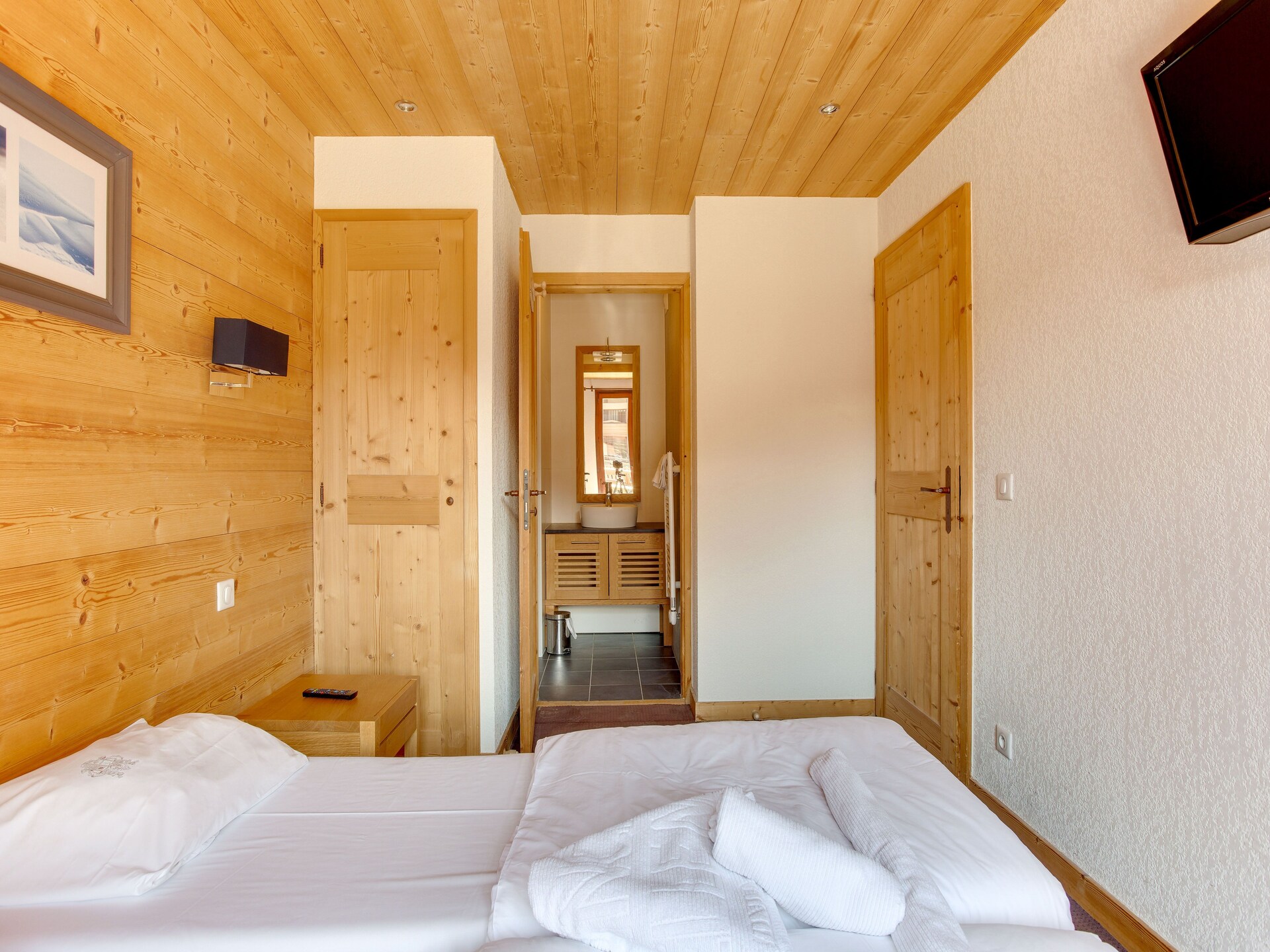 Authentiek appartement voor 6 in Vallorcine met zwembad en bergzicht - foto 13