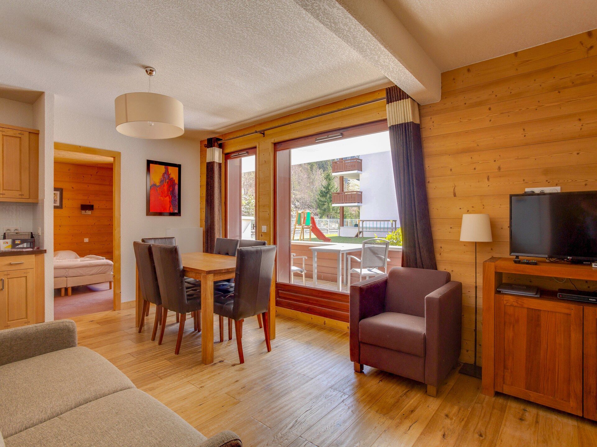 Authentiek appartement voor 6 in Vallorcine met zwembad en bergzicht - foto 8