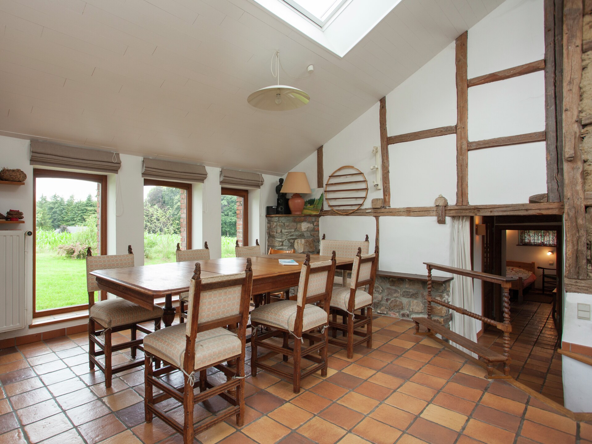 6-persoons vakantiehuis met open haard en tuin in Roumont - foto 2