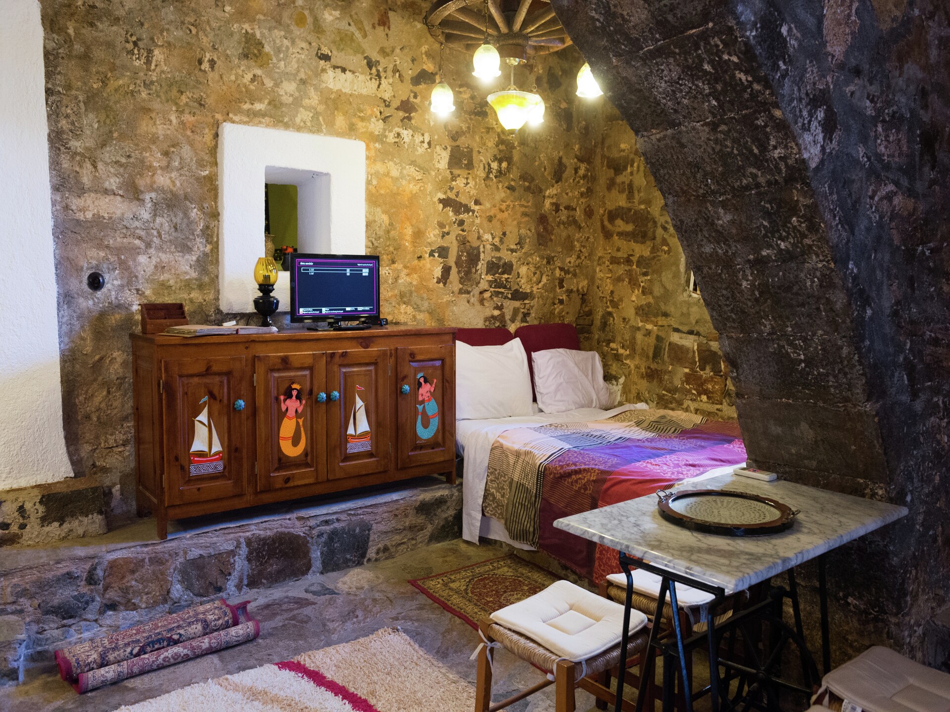 Authentiek stenen appartement met uitzicht op zee in Elounda, Kreta - foto 6
