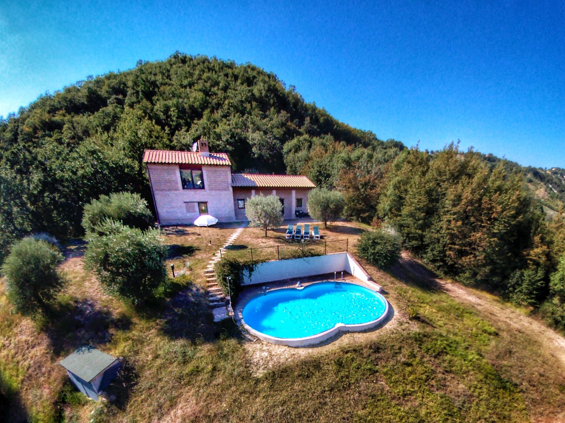 Villa Fata Morgana: rustig vakantiehuis met zwembad nabij Assisi, Umbrië - foto 25
