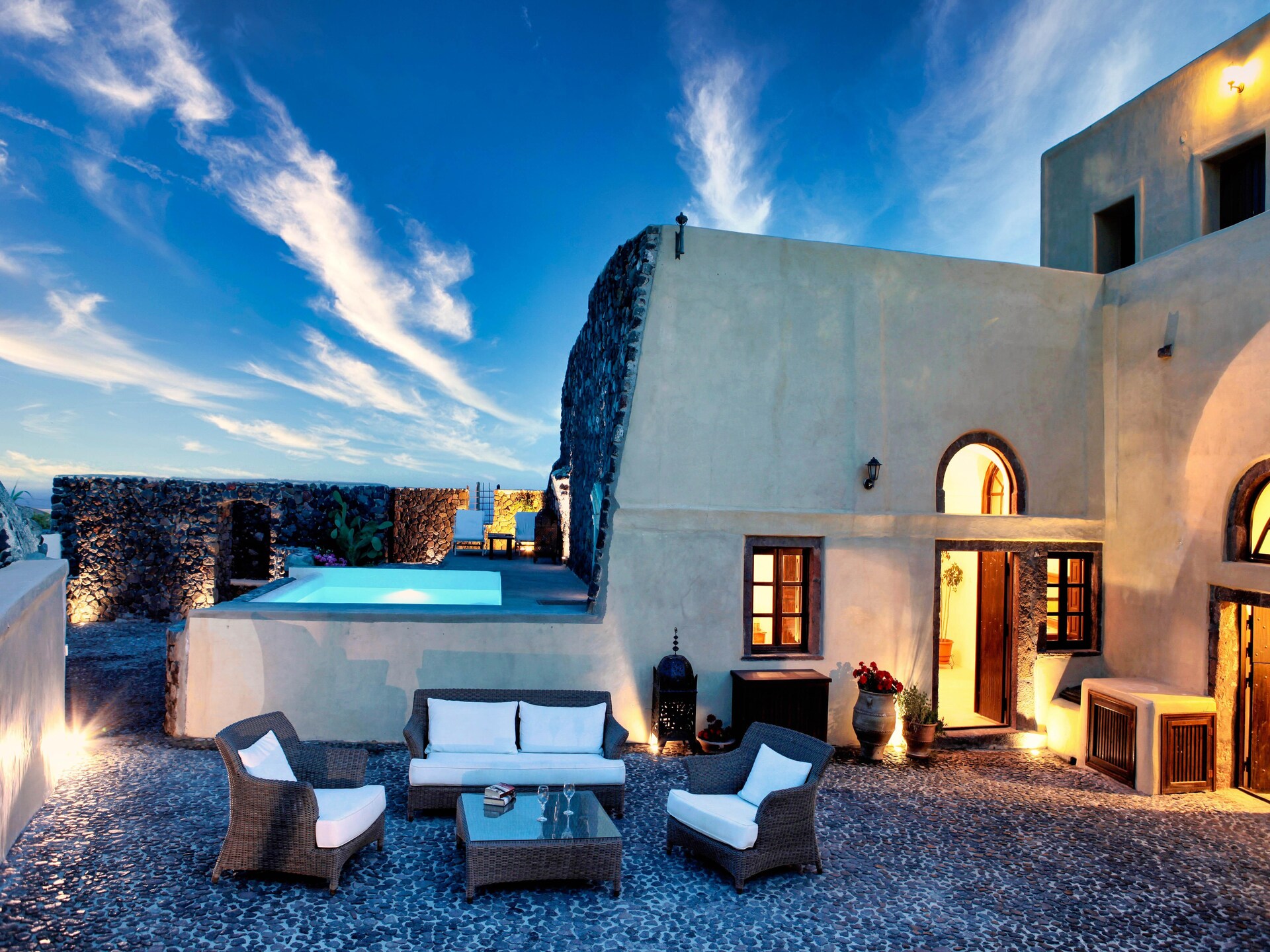 Villa Mansion Kyani met privézwembad in Megalochori, Santorini - foto 1