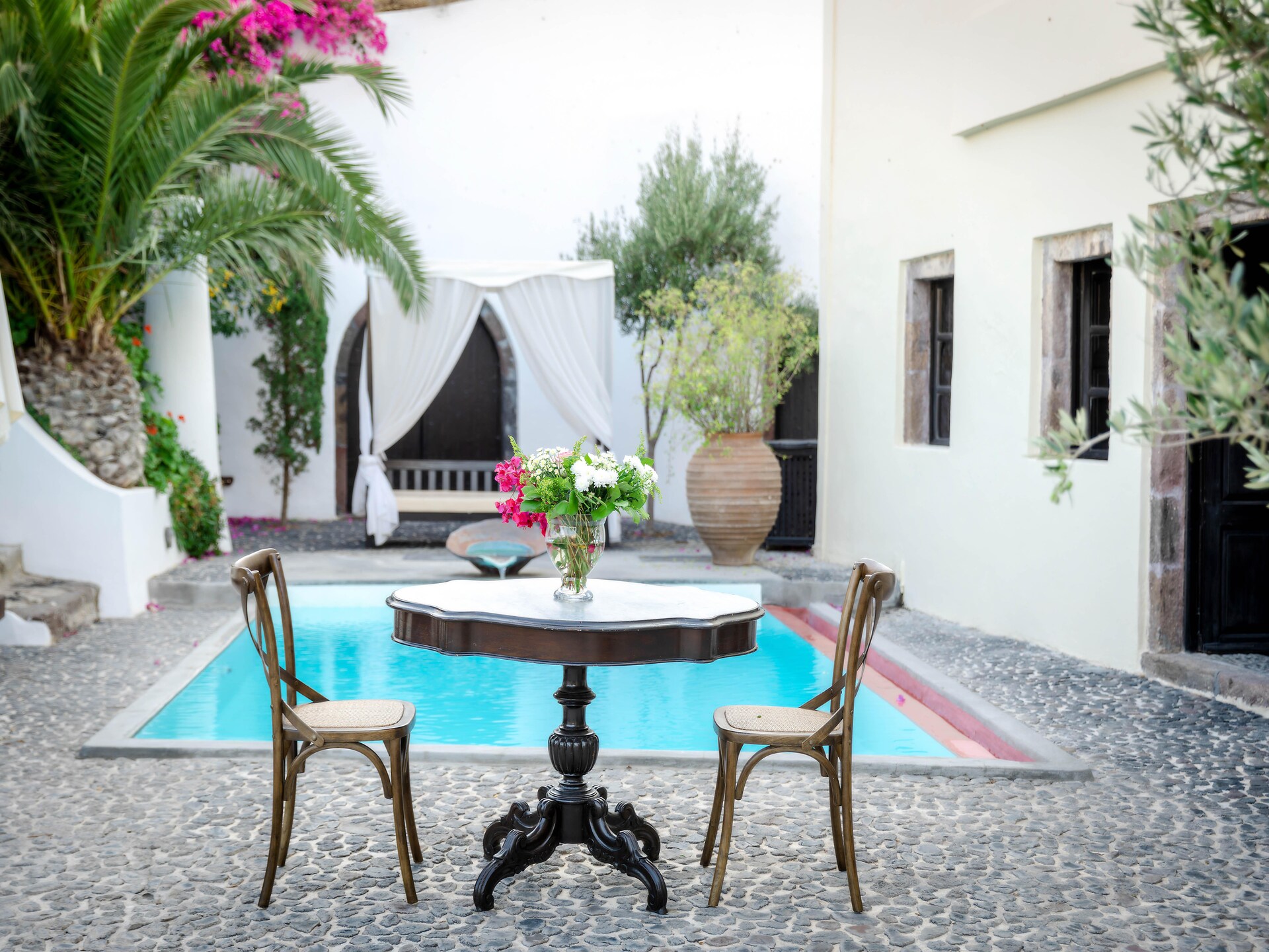 Authentieke villa met privézwembad en buitenkeuken nabij Megalochori, Santorini - foto 5