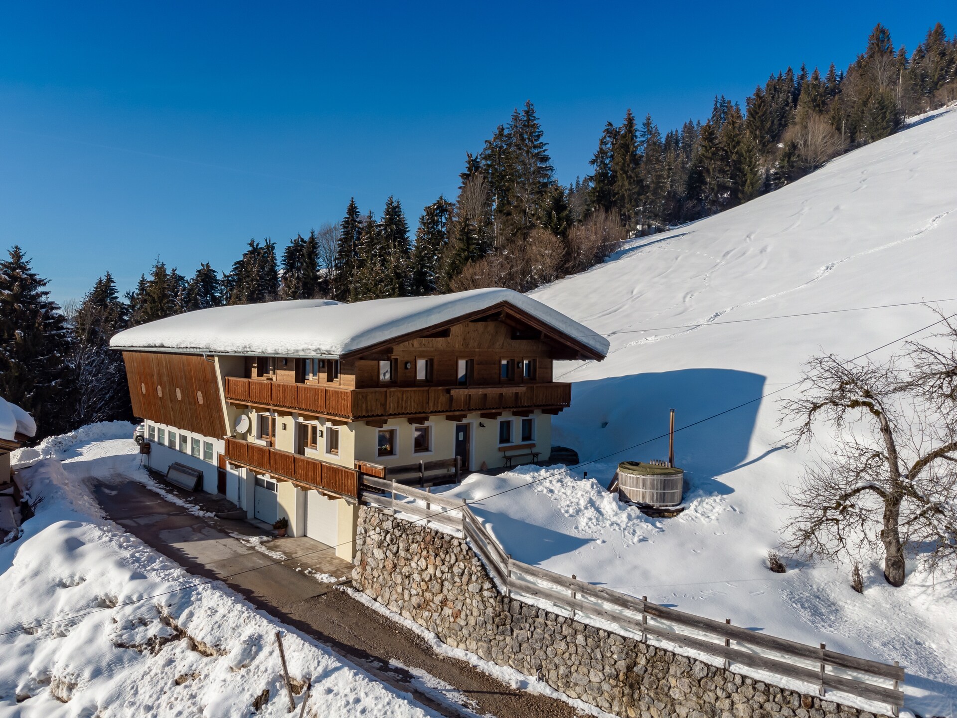 Vrijstaand chalet voor 11 personen met hottub en uitzicht op de Hohe Salve - foto 28