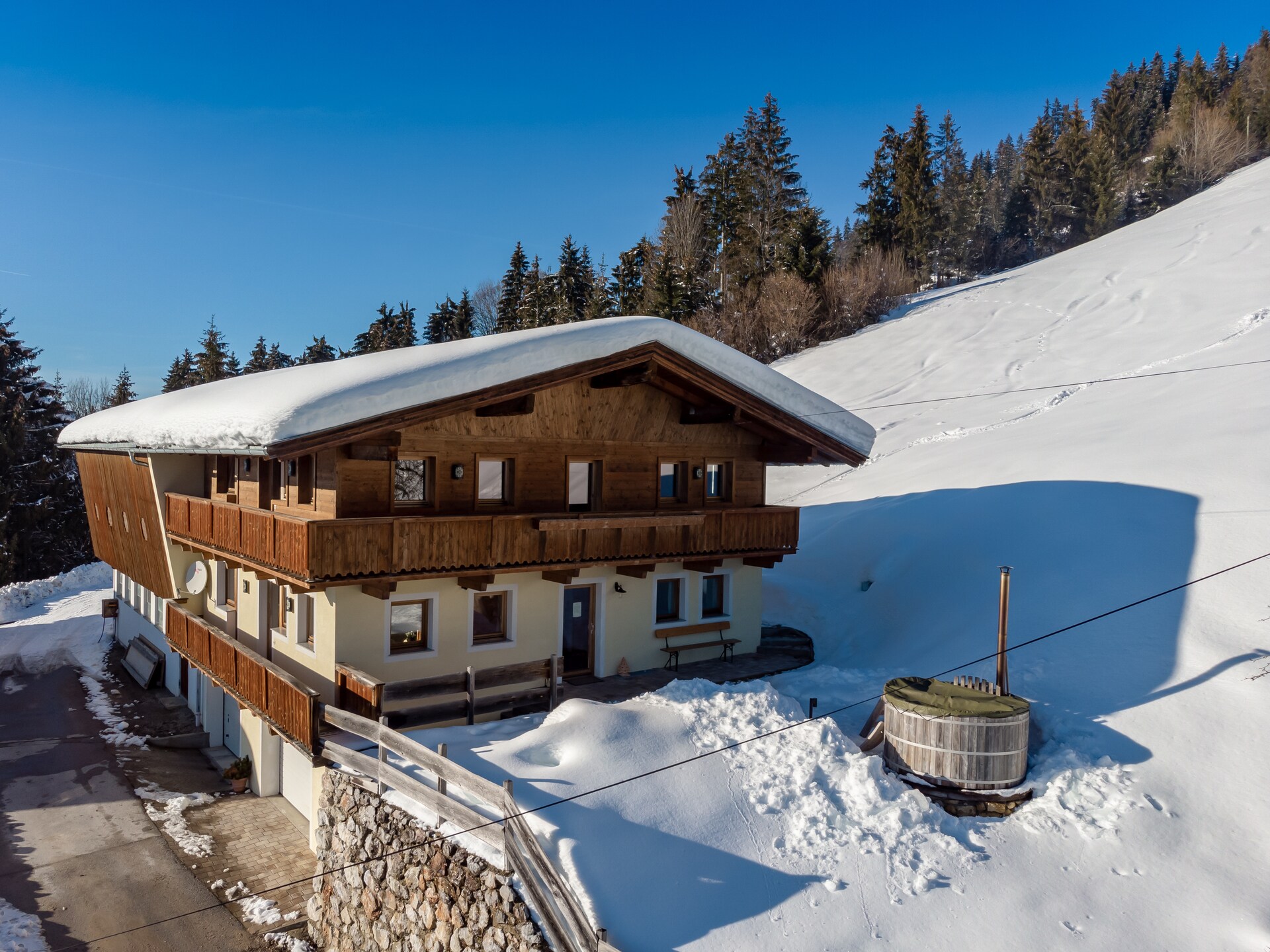 Vrijstaand chalet voor 11 personen met hottub en uitzicht op de Hohe Salve - foto 27