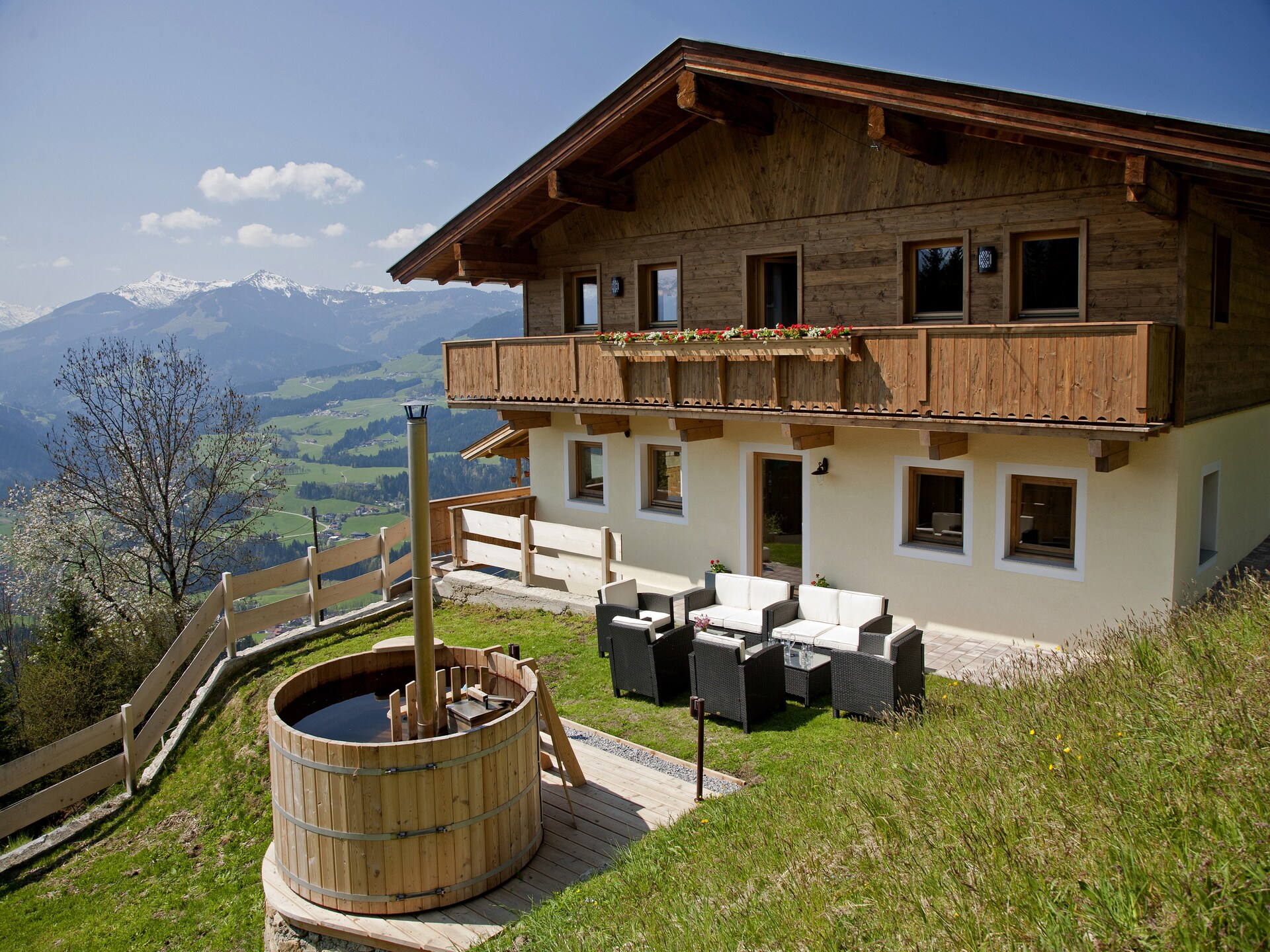 Vrijstaand chalet voor 11 personen met hottub en uitzicht op de Hohe Salve - foto 34