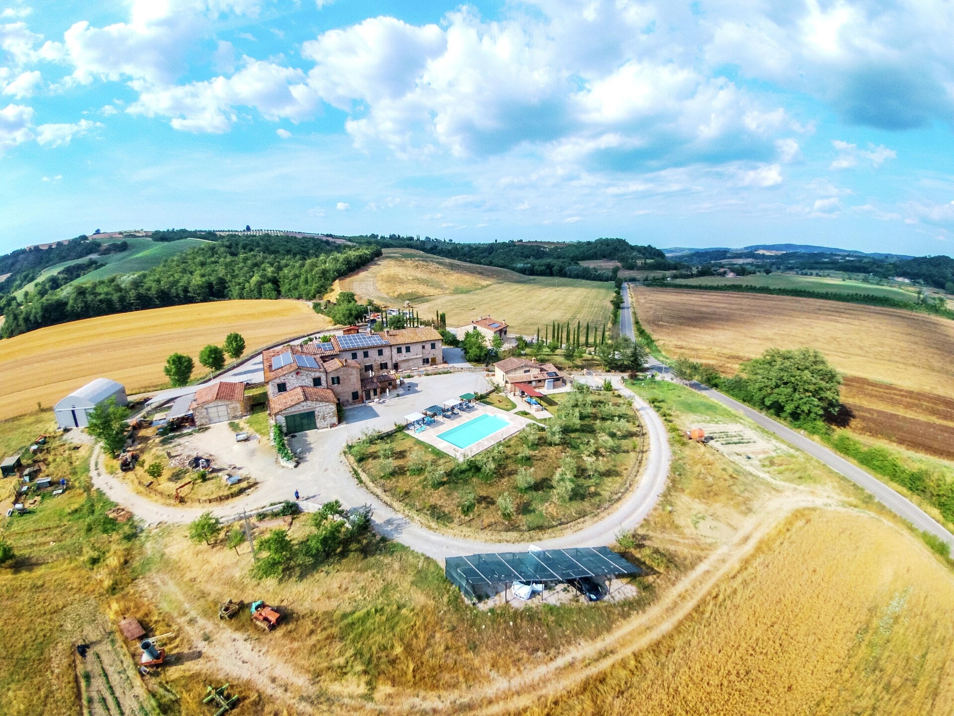 Acqua: Intiem Toscaans landhuis voor 2 bij Asciano met gemeenschappelijk zwembad - foto 33