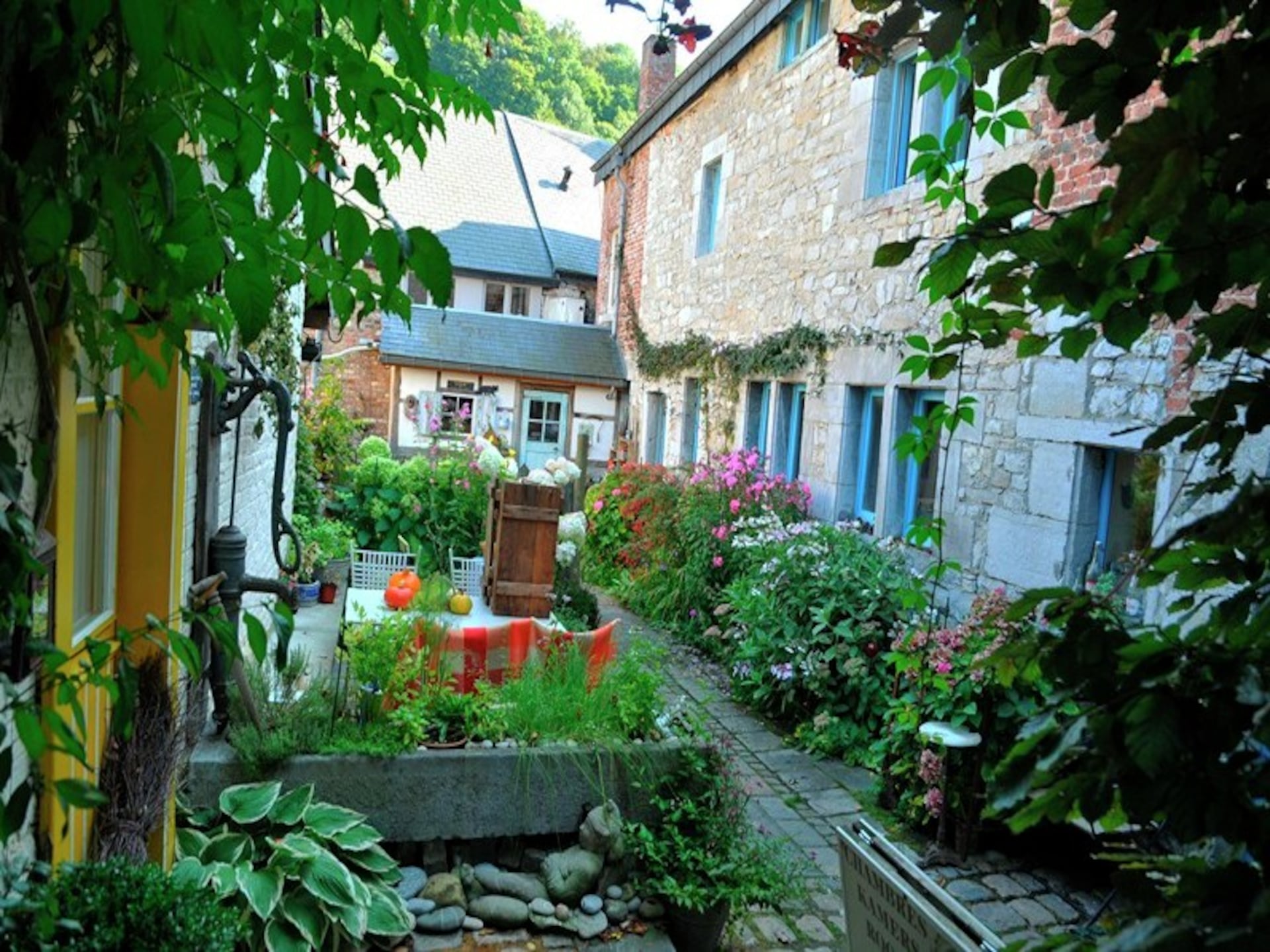 Vakantiehuis Arbre Dressé in Somme-Leuze met jacuzzi en tuin - foto 25