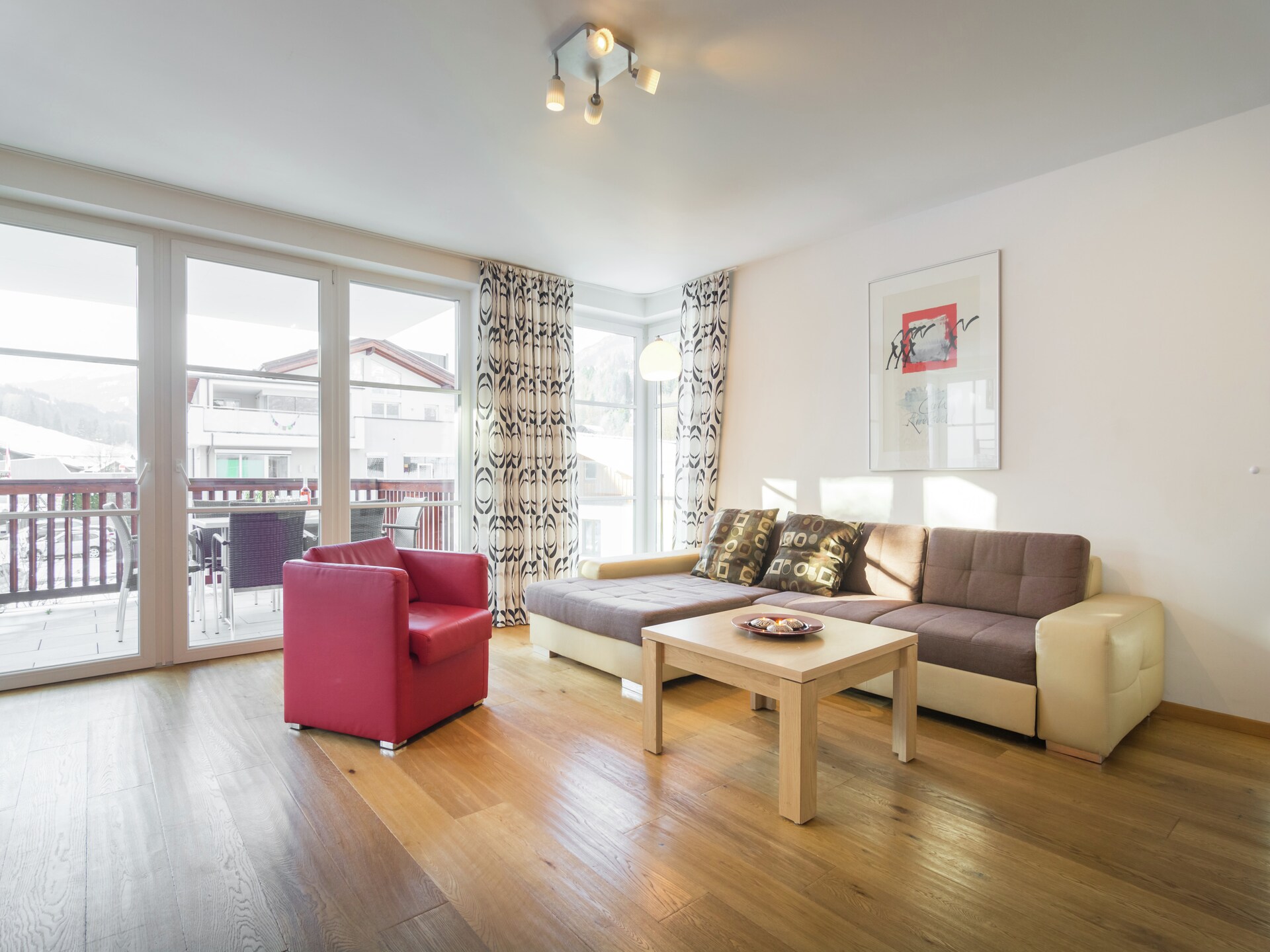 Aan de piste: Modern appartement Schatzspitze in Leogang - foto 2
