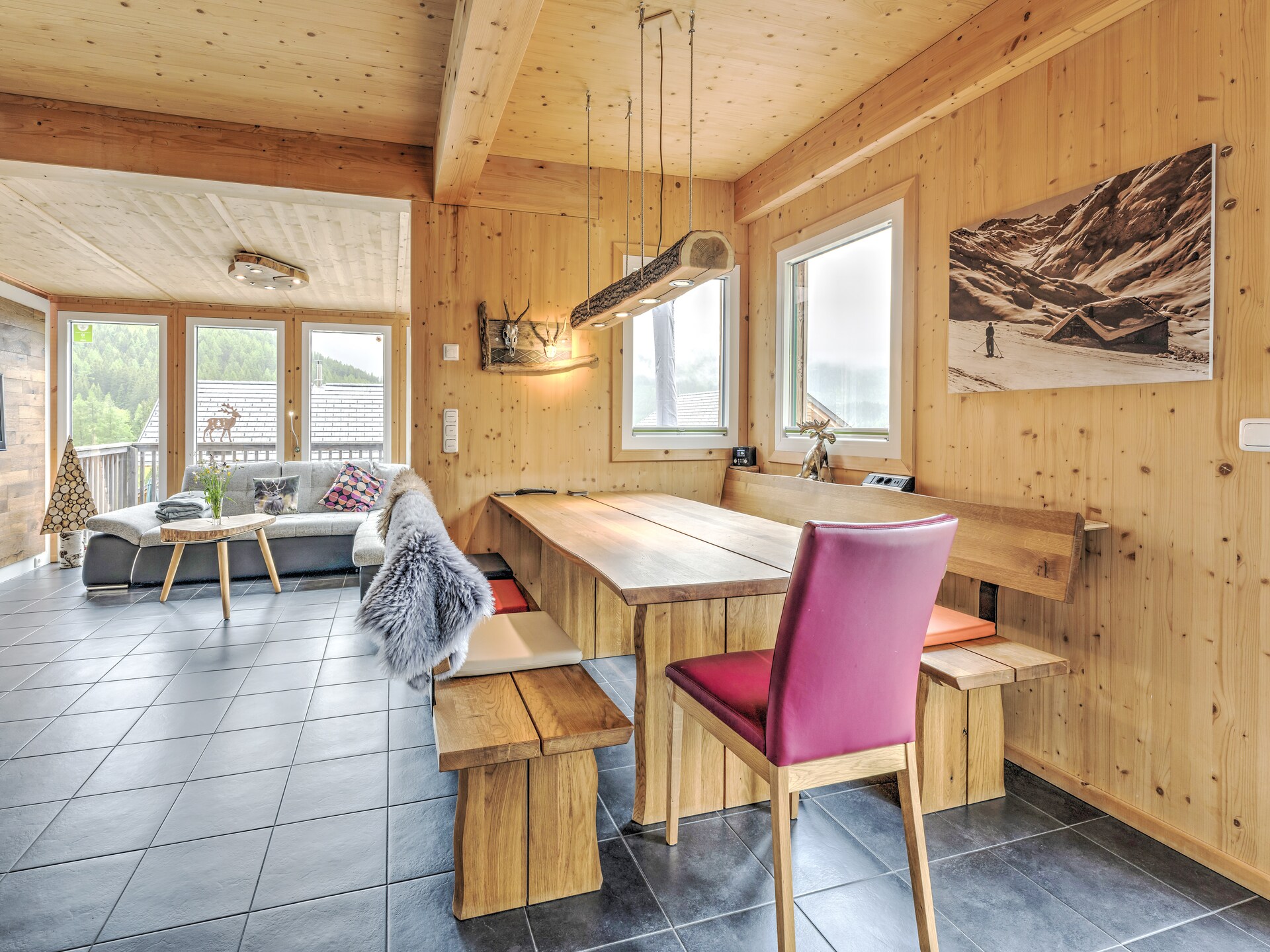 Zonnig chalet met sauna, 100 meter van de skilift in Hohentauern - foto 3