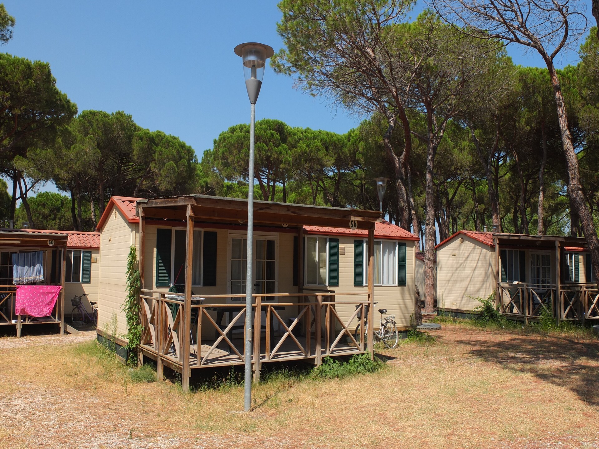 Schaduwrijk chalet in dennenbos Cesenatico, vlakbij zee - foto 1
