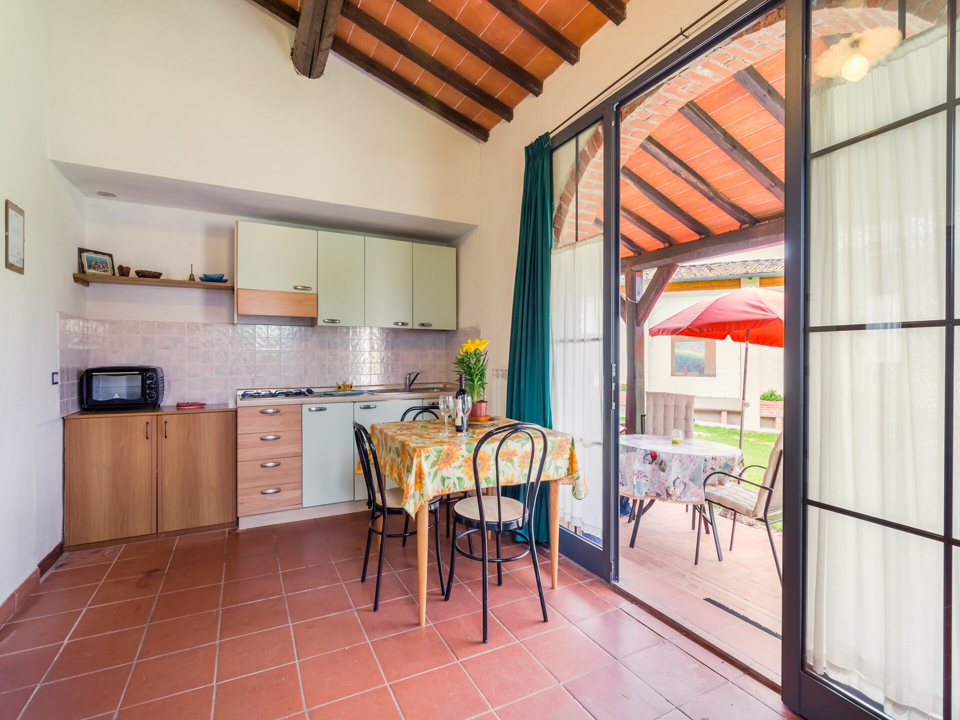 Knus Toscaans appartement met zwembad en tuin bij Bucine - foto 3