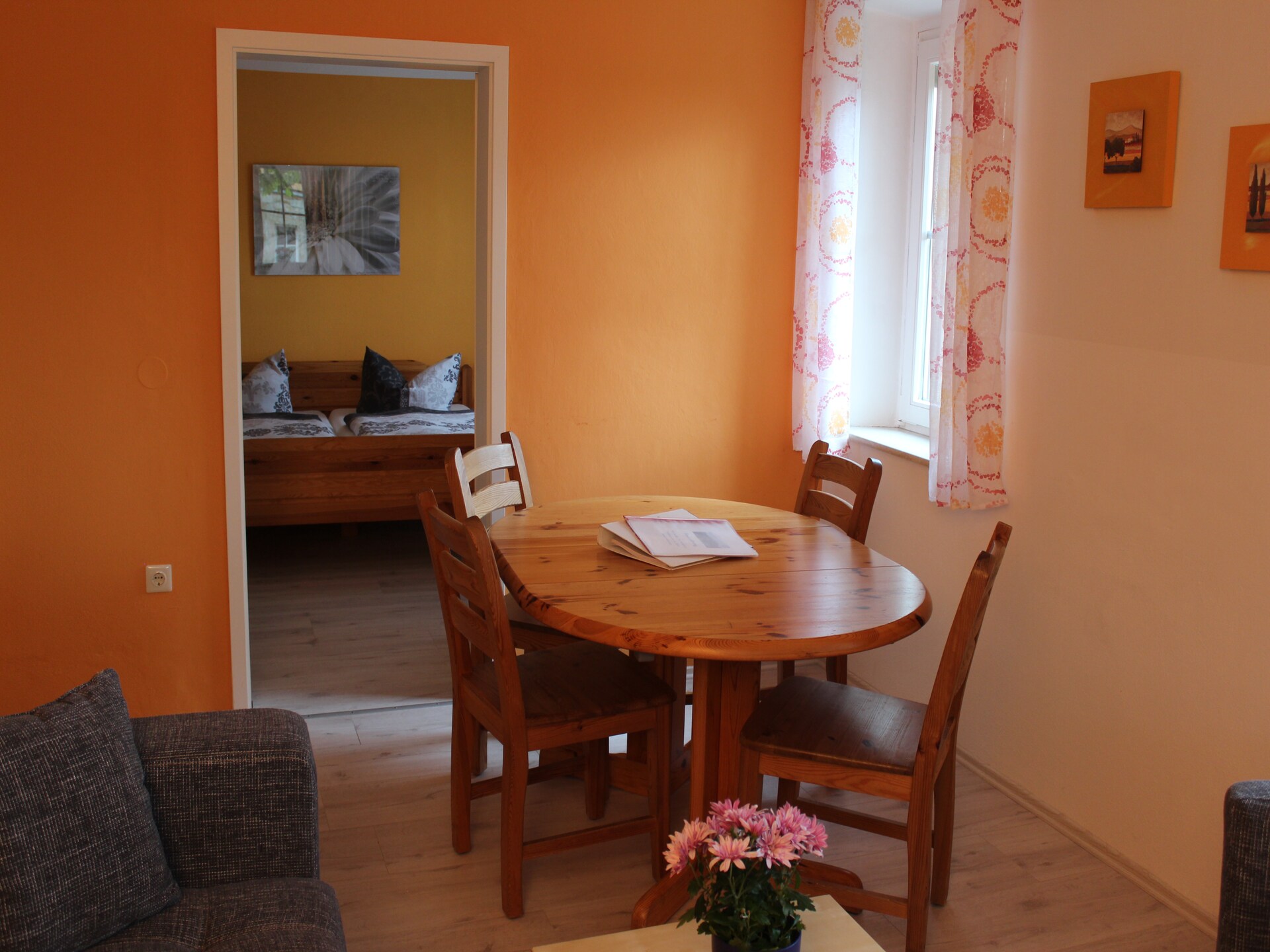 Rustiek appartement in Weißig bij Struppen, aan de rand van het bos - foto 4