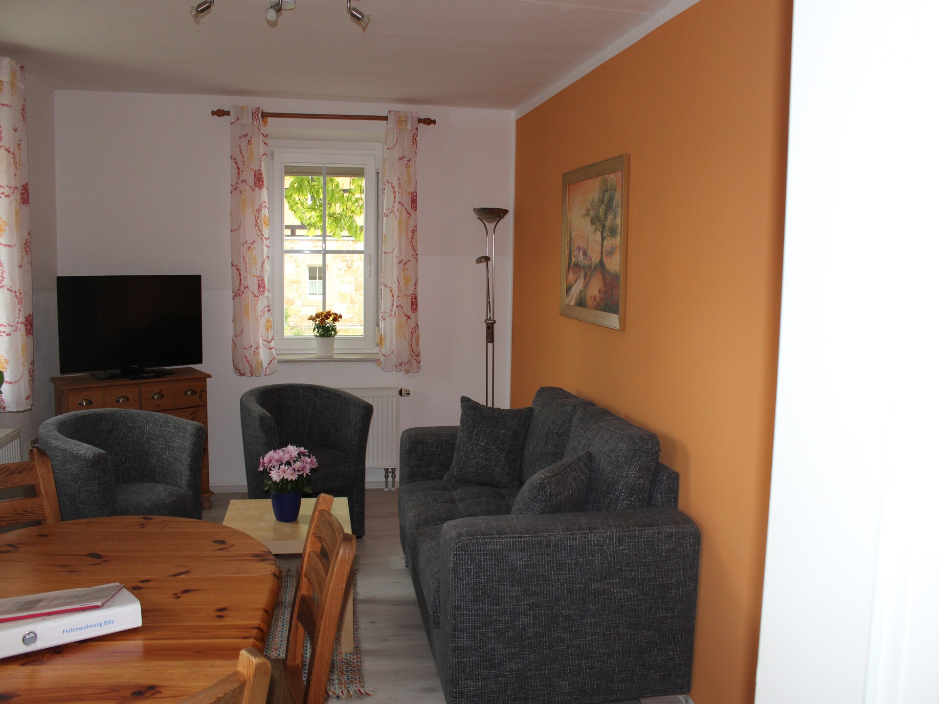 Rustiek appartement in Weißig bij Struppen, aan de rand van het bos - foto 3