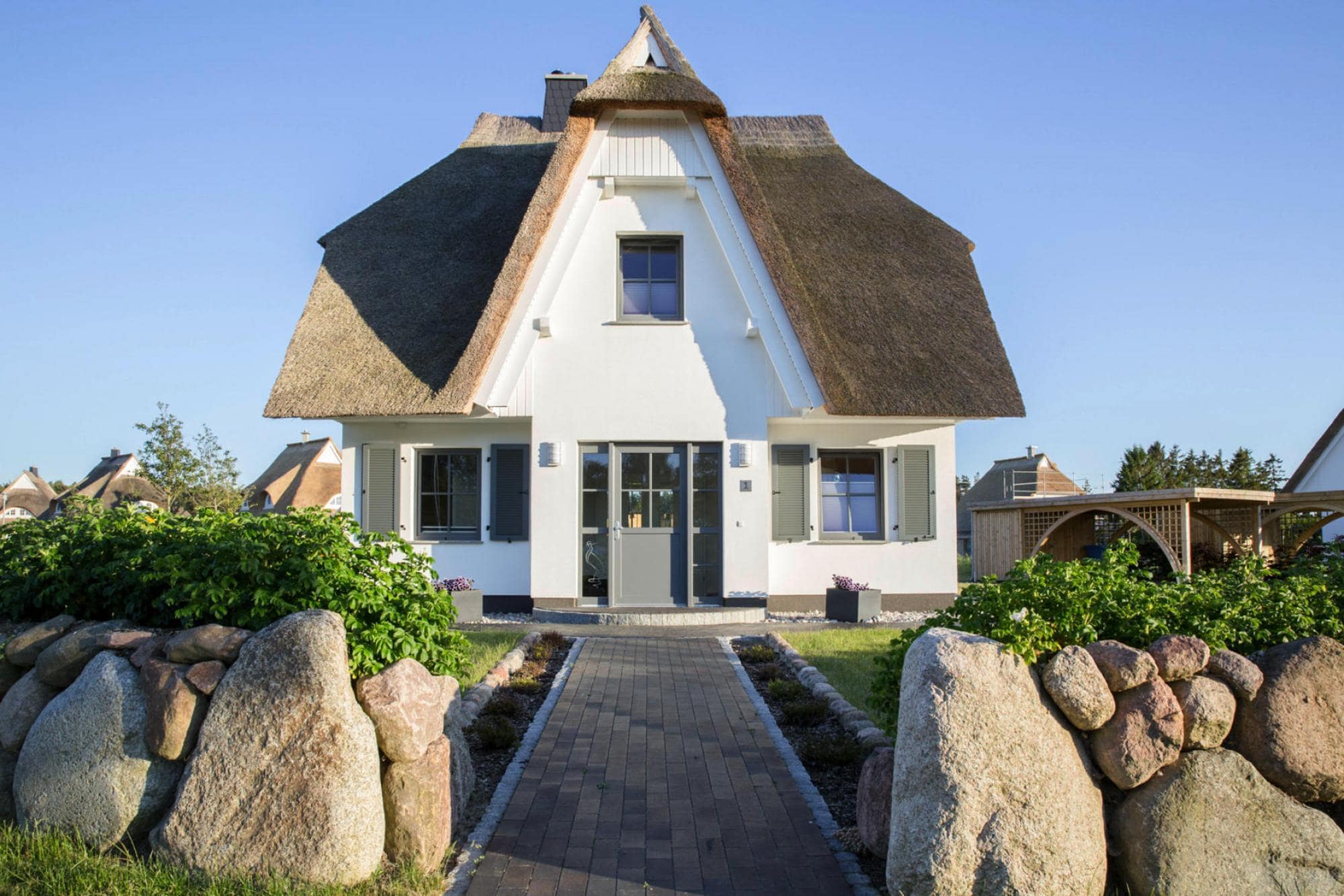 Rieten dakwoning aan de Bodden met sauna