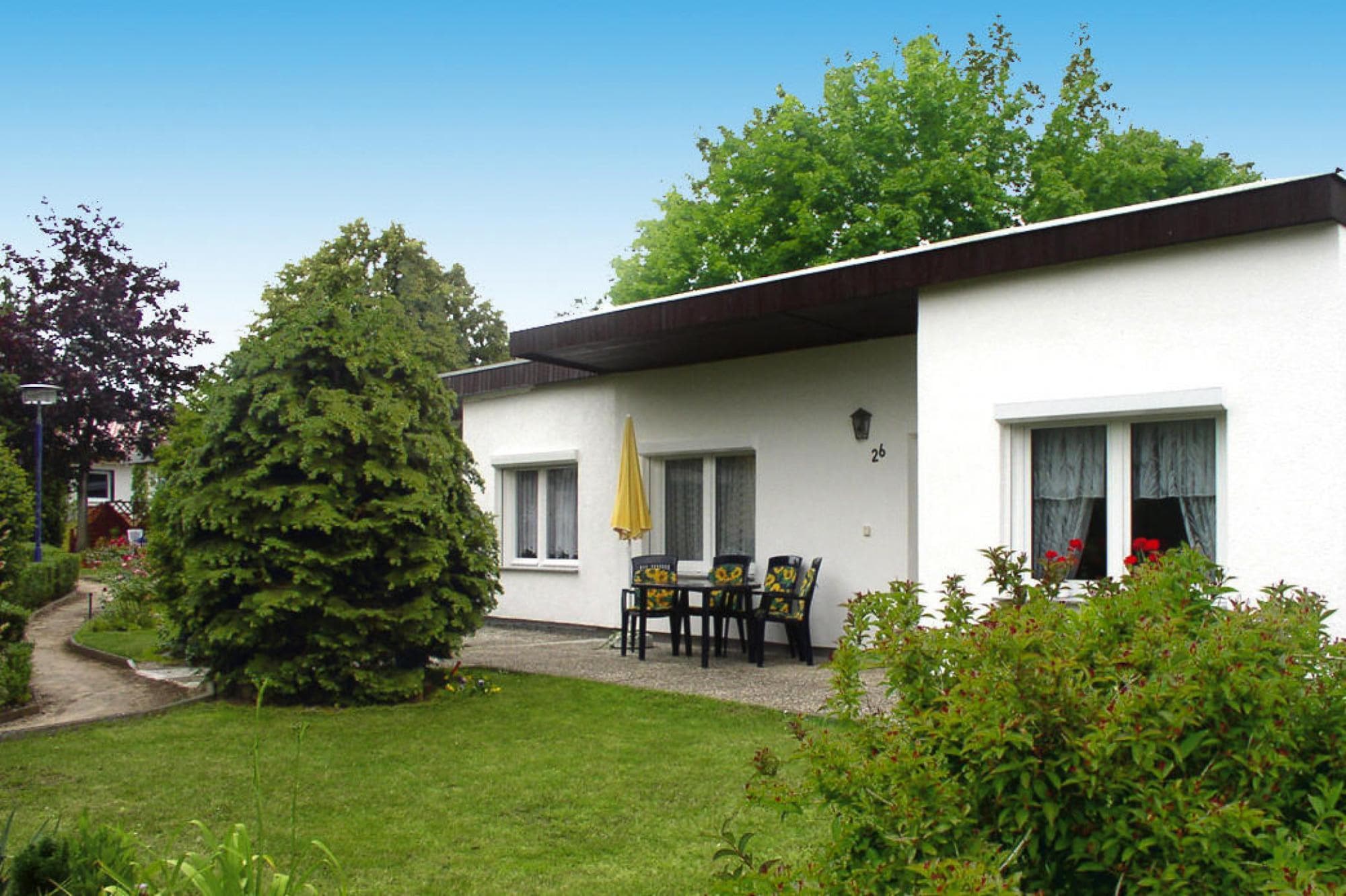 Tweelingbungalow bij Black Lake, Schwarz