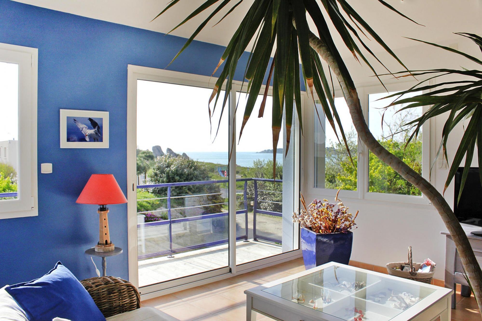   Panorama Meerblick Ferienhaus mit Dachterrasse Gui