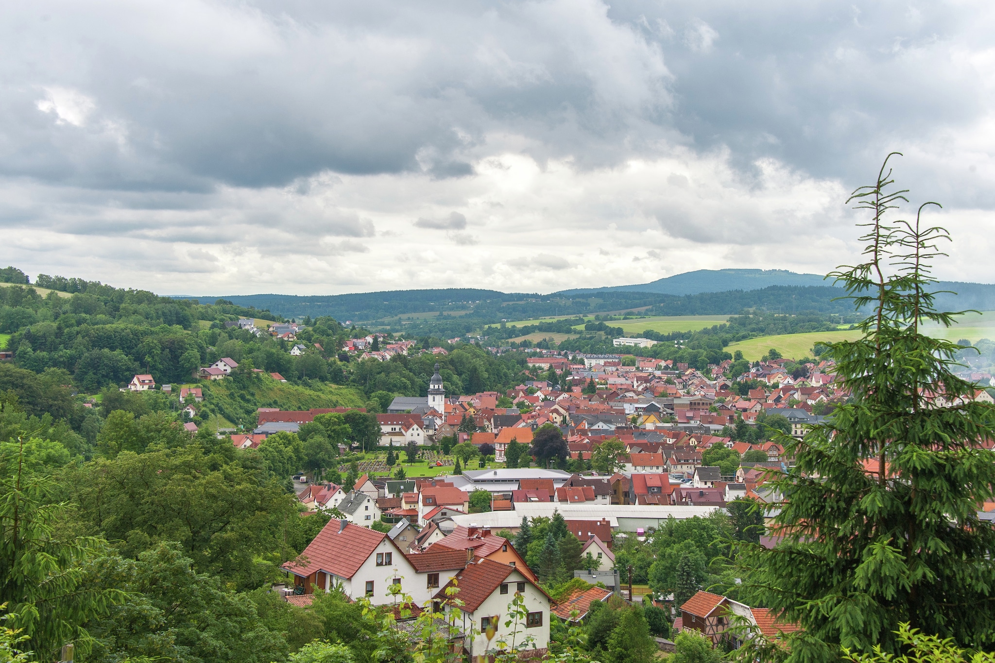 Steinbach-Hallenberg-Gebiete Sommer 1 km