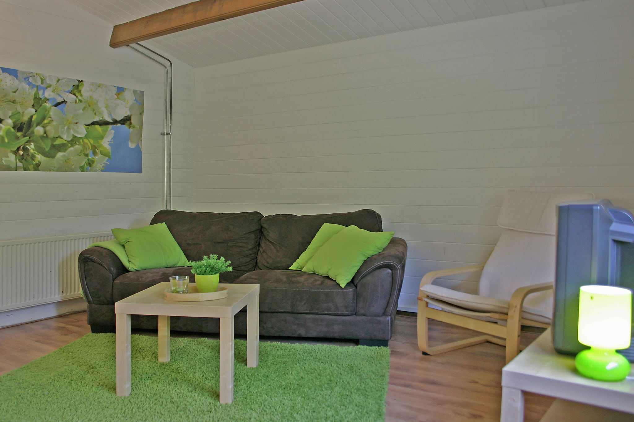 Cosily furnished chalet with microwave, in a holiday park in Twente