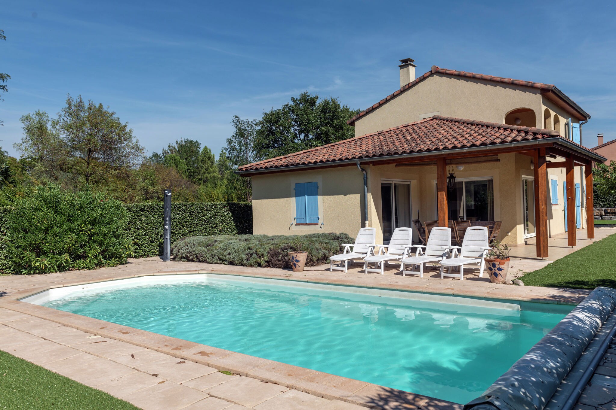 Sun drenched villa in Ardeche with Pool
