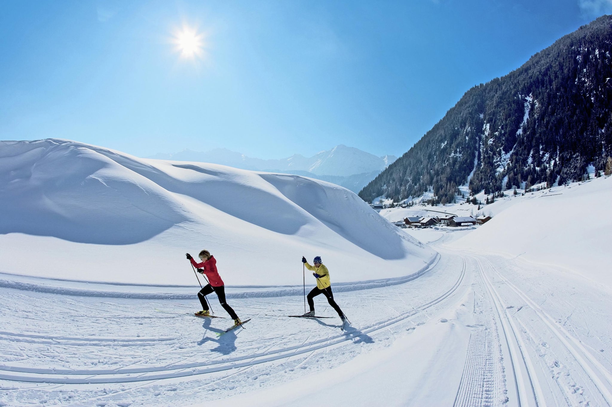 Grüner-Gebiet Winter 5 km