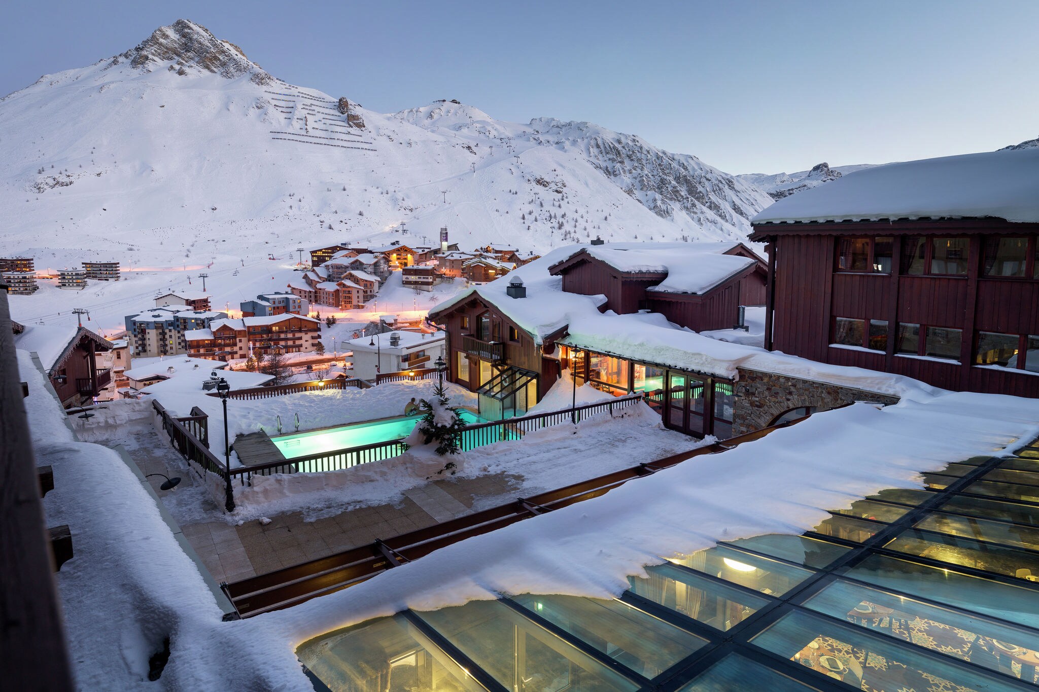 Attractive apartment directly on the ski slope of Tignes