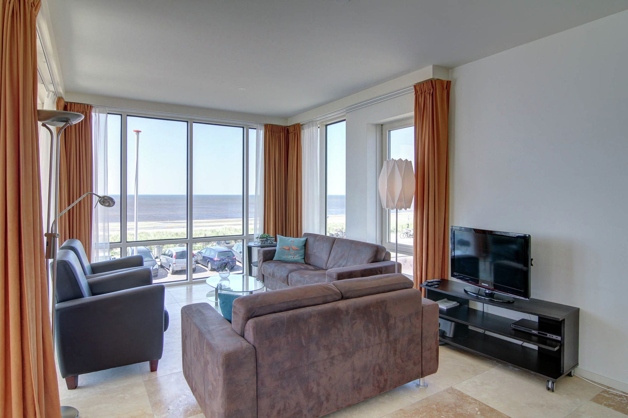Appartement de luxe avec vue mer dans une résidence sur le boulevard d'Egmond