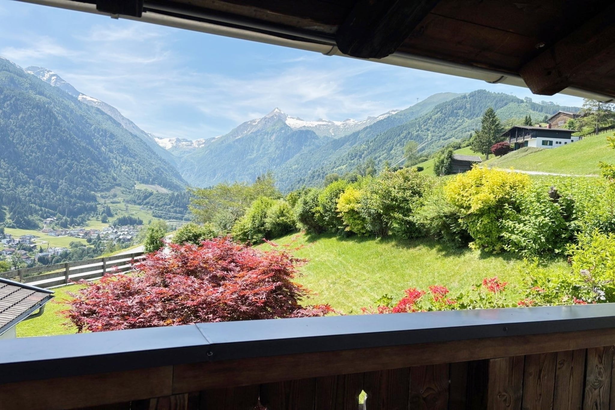 Apartment Oberaigen-Uitzicht zomer