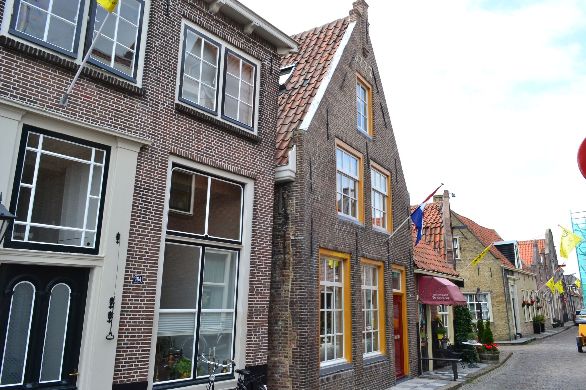 Listed 1777 building in historical Enkhuizen