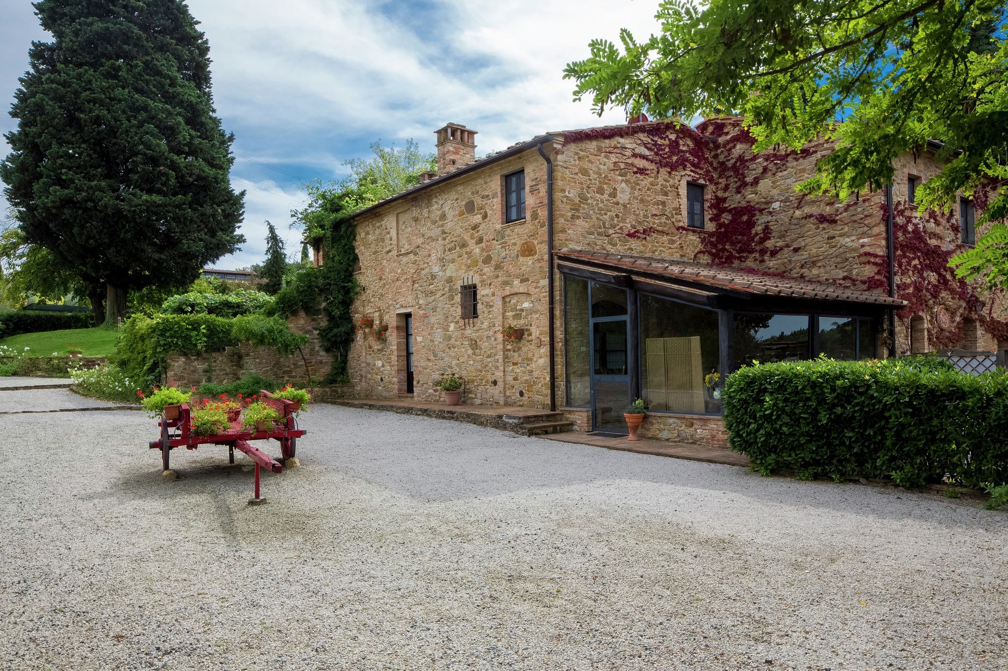 This romantic  farmhouse is located near the medieval village of Montaione