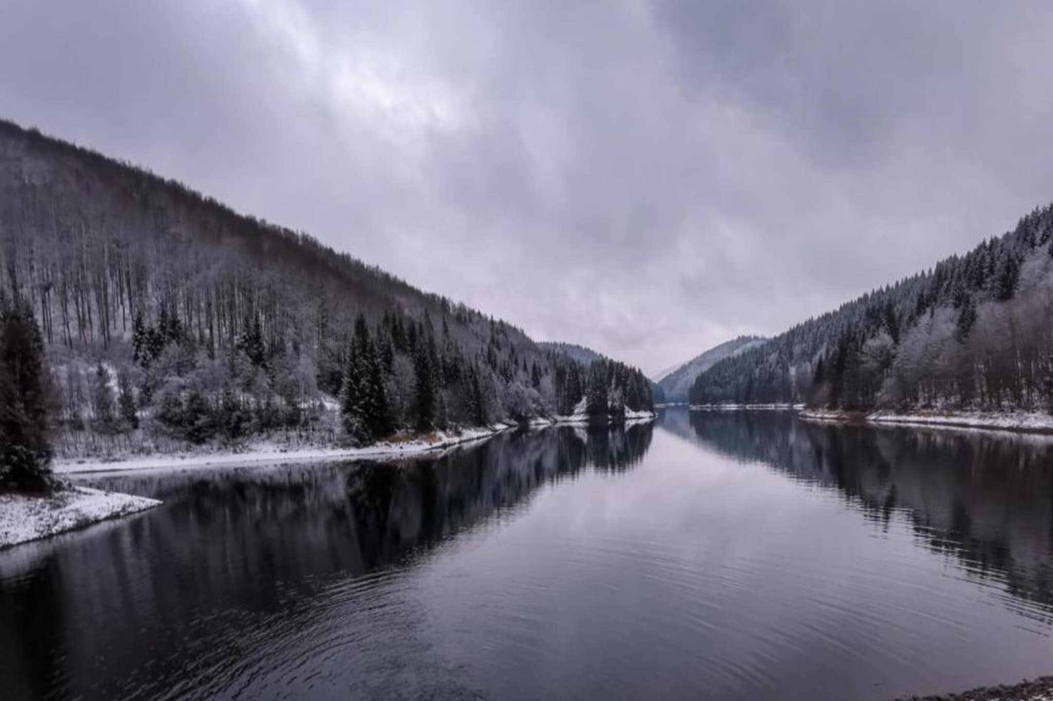 Thüringer Wald-Gebied winter 20km