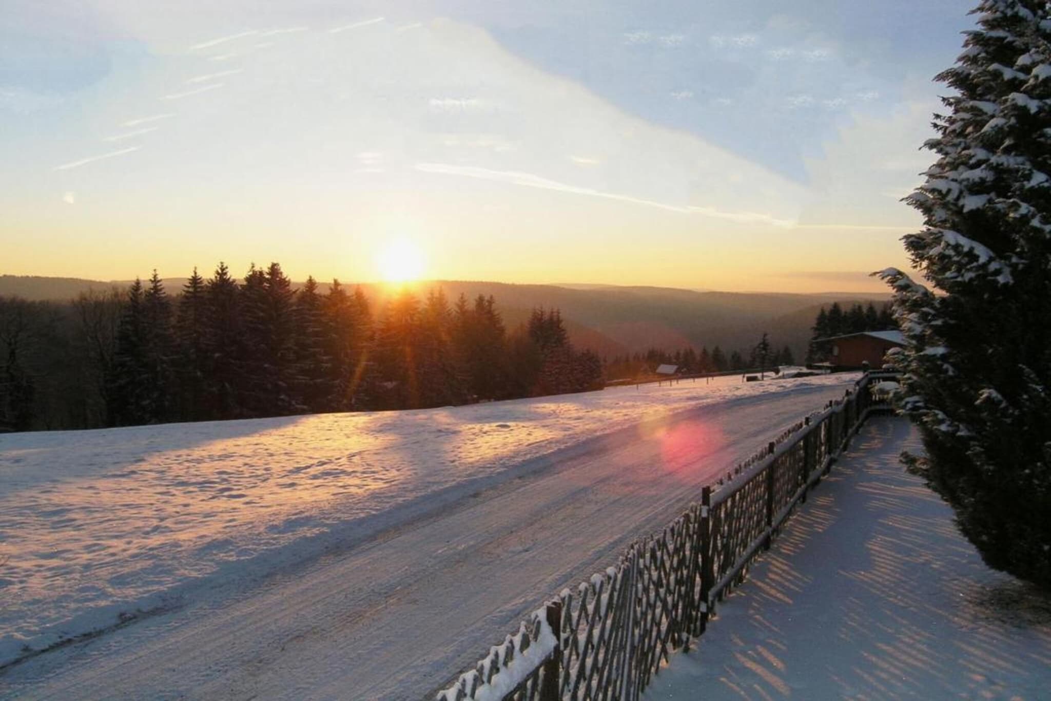 Thüringer Wald-Gebied winter 20km