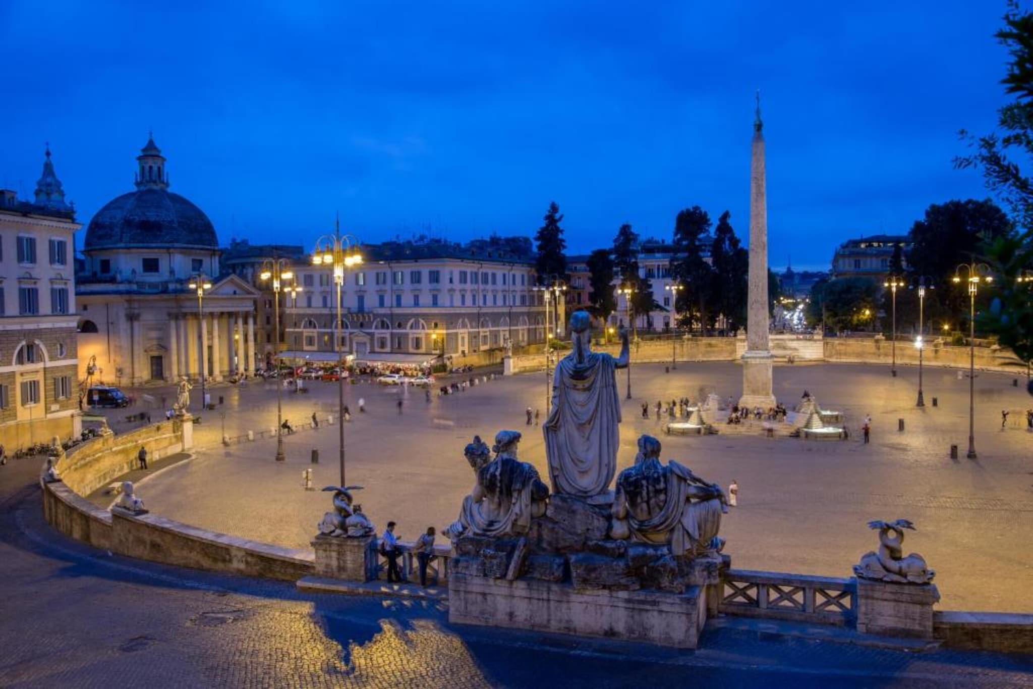 Piazza del Popolo-Gebiete Sommer 5 km
