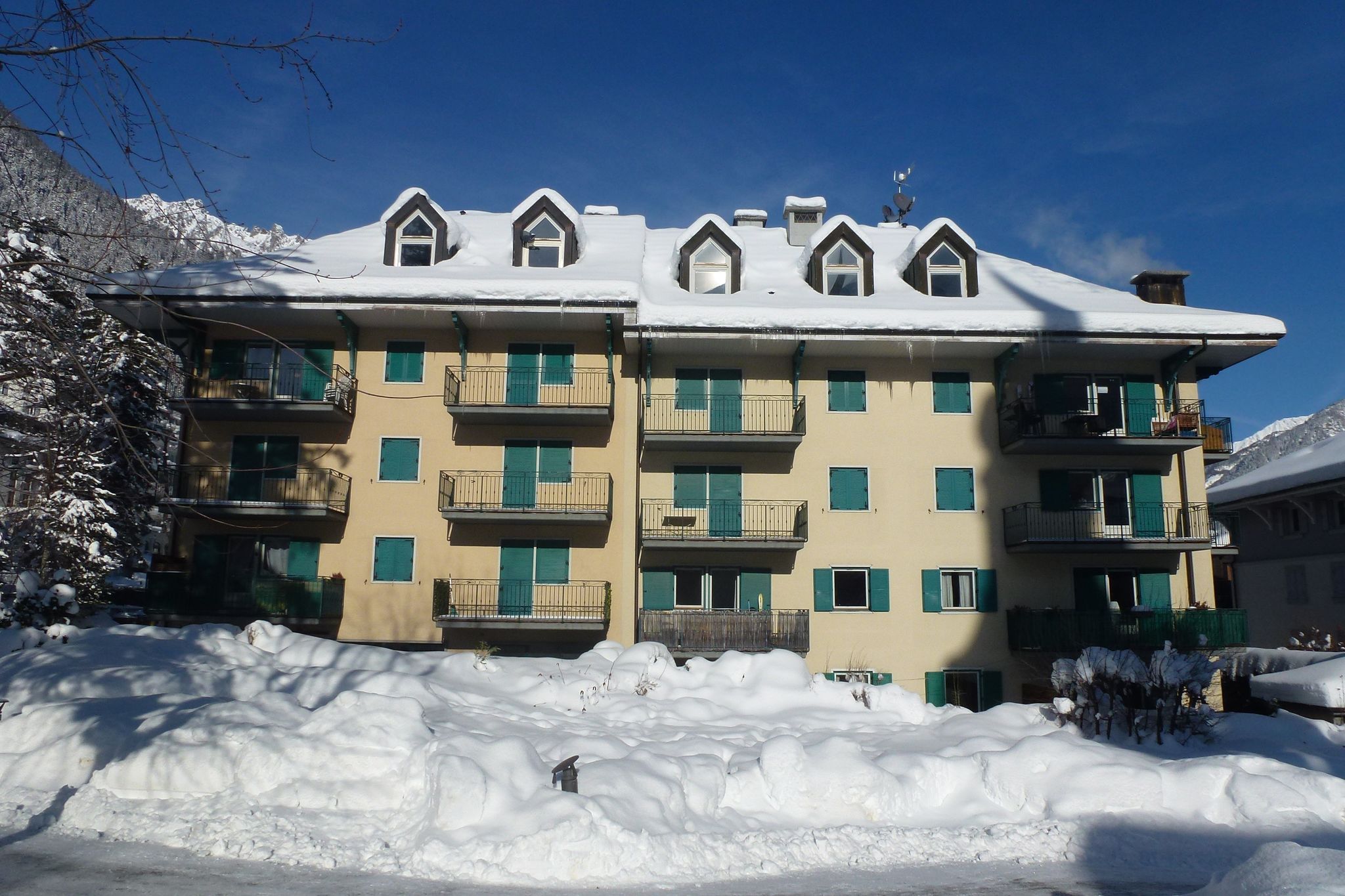 Appartement op de 1e verdieping van een residentie in het hart van Chamonix