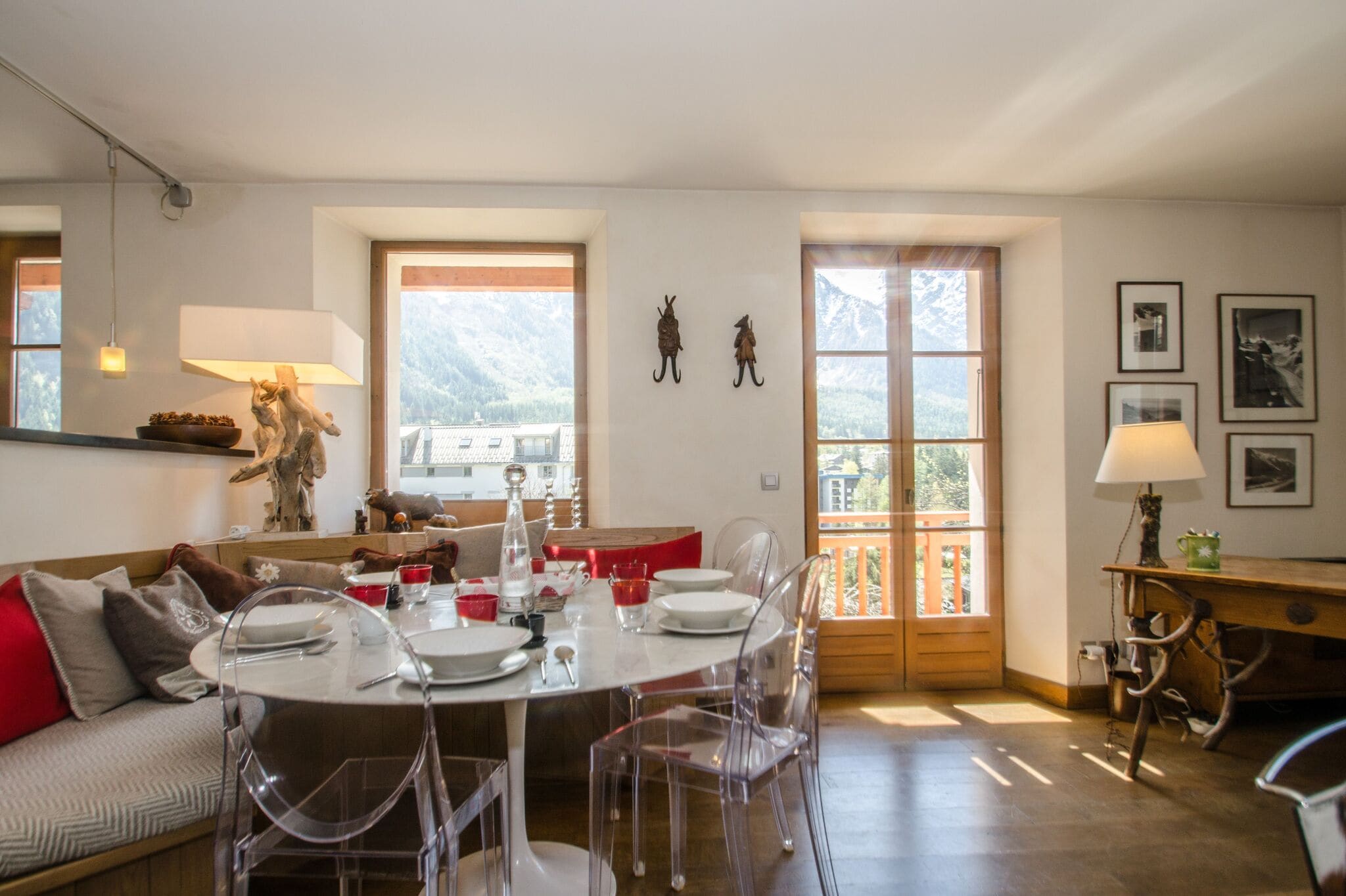 Mooi appartement met skiberging, jetstreambad en uitzicht op de Mont Blanc
