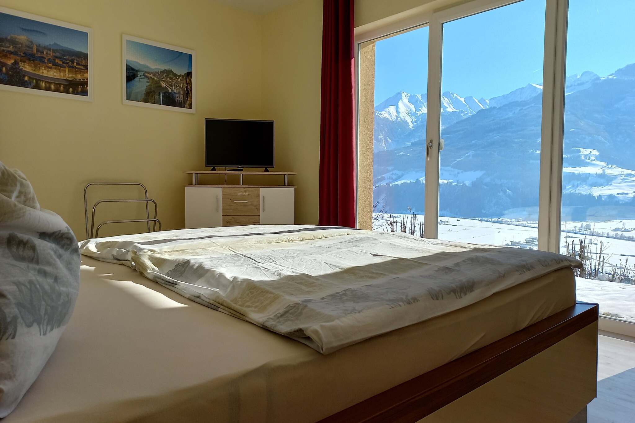 Bright flat close to the ski area