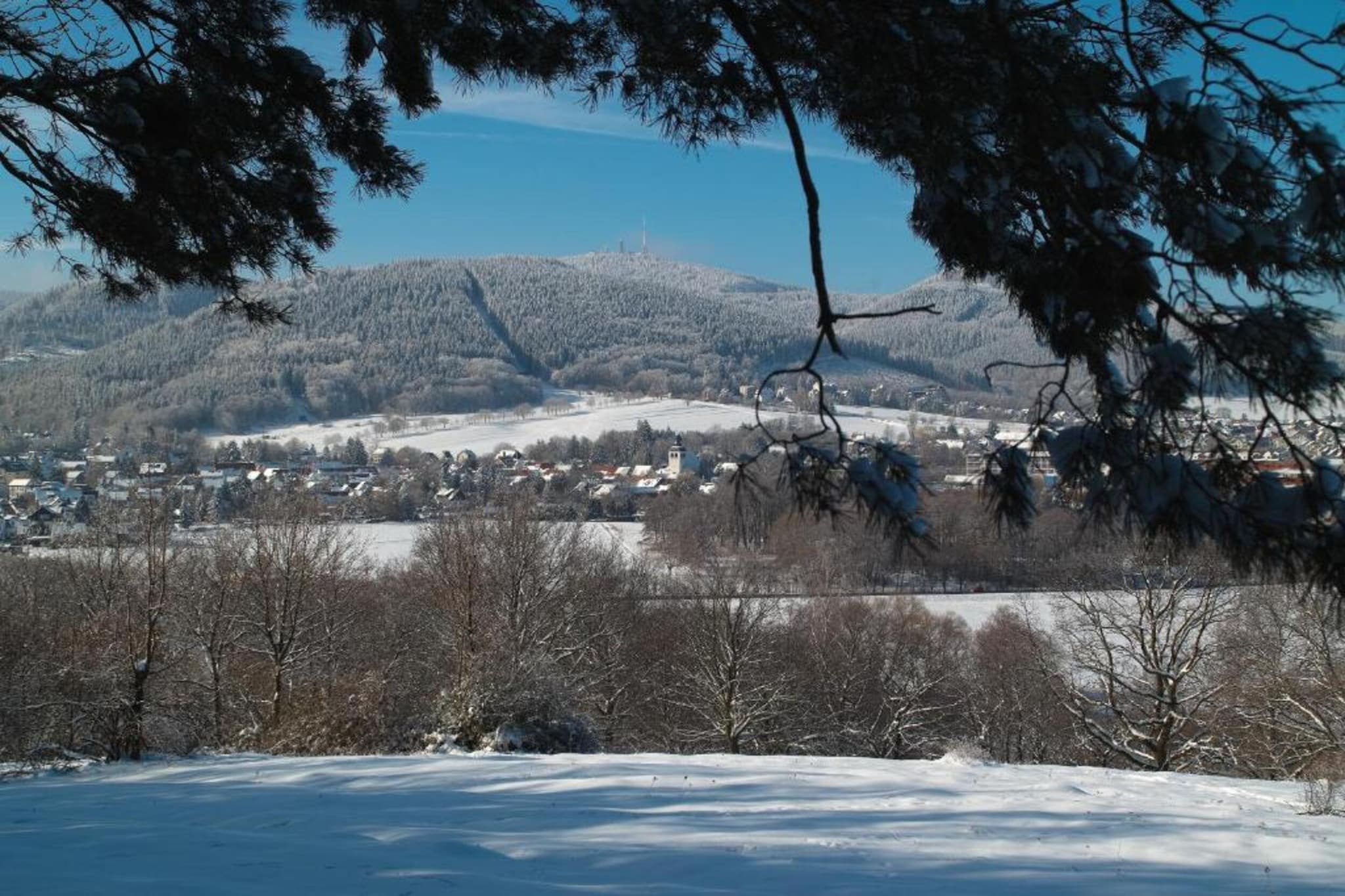 Sonnenschein-Gebied winter 20km