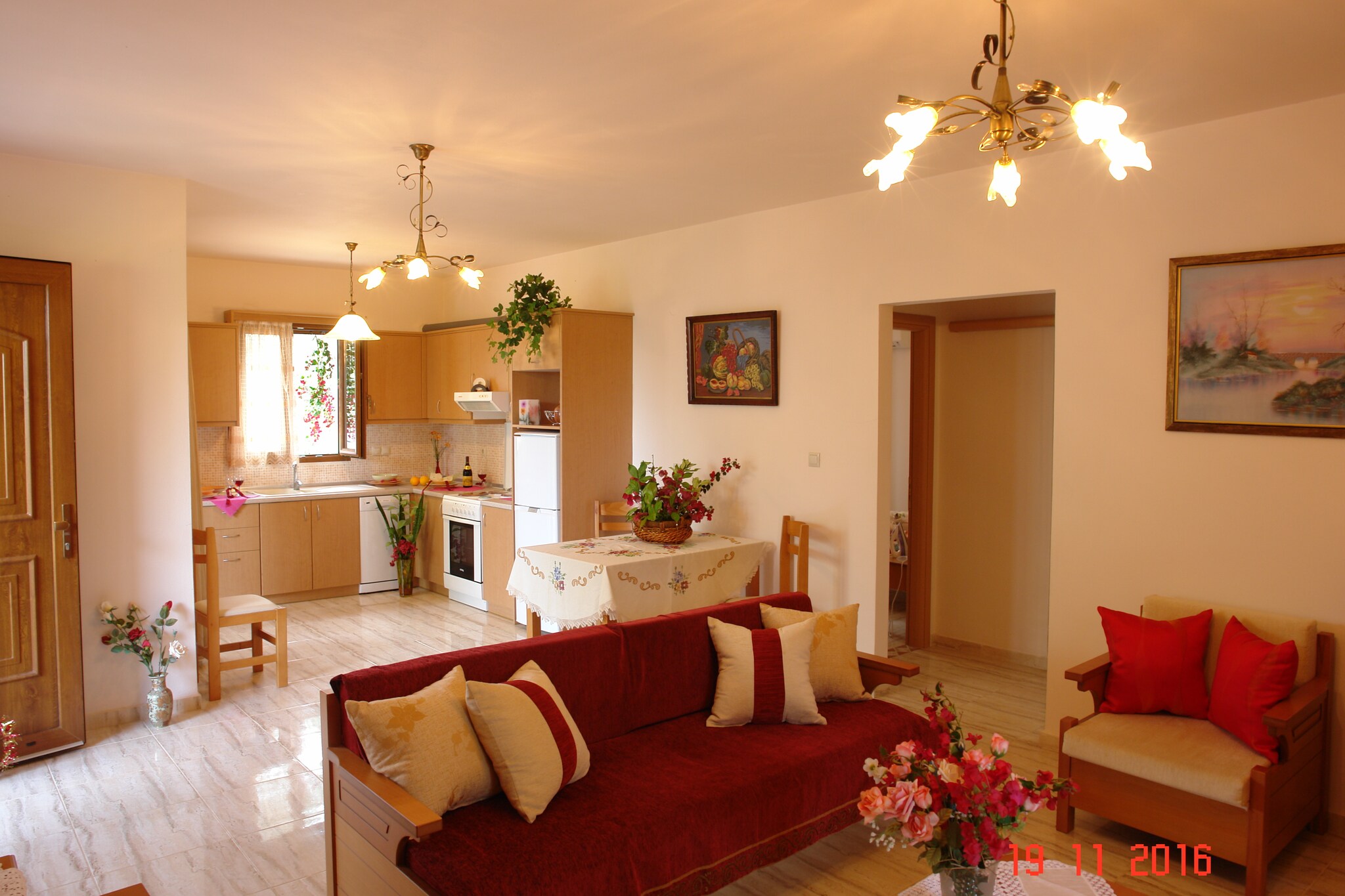 This 4-person villa belongs to a complex of three independent holiday houses named after the three goddesses of ancient Greece. All the 3 villas are located in the village Pagkalochori, surrounded by olive trees (the ultimate symbol in Greek myths), lemon, orange, tangerine, fig and several other types of trees, fruits, aromatic local herbs (such as “diktamoâ€) and flowers. In a spacious and well-cared garden which gives the sense of freedom and comfort our field could easily be considered as a real Cretan nature jewel! The houses are ideal for relaxing, unforgettable holidays for you, your family or friends, with a comfortable outdoor area for children and chances for viewing exceptional sunsets!
The rooms are airy and sunny during the day with large balconies that will give your vacation a distinctive sense of comfort and well-being. The large veranda with table and chairs will invite you to enjoy your meals outdoors in the fresh air. You can enjoy a drink by the pool and sunbathe among the olive trees and the flowers. The house offers such a tranquil, relaxing and dreamy escape in Crete so that you could easily think you are in a small paradise on earth! There is also free parking space for your car onsite.
The villa is located in a privileged area just 1.5 km far from the beach, the nearest shops, mini markets, taverns, pharmacy etc. and 20min far from Rethymno town. They have got a beautiful natural and geographical position so that you can visit the eastern and western Crete easily (about 1 hour by car). You could combine your stay with a visit to the closest historical monasteries, Arsani and Arkadi, which are open to the public, archaeological sites (Eleftherna), the nearest picturesque villages
(Loutra, Adele, Pigi, Maroulas, Arkadi, Margarites etc) and the town of Rethymno (10km far) with its historic fortress, Archaeological Museum, Old Town and the longest beach in Crete (18 km in length) covering very short distances. You could also go hiking, biking, fishing and swimming in the sea. During your walking tour you will enjoy the scenic route, the optical memorable and emotional experience offered by the landscape.
About Belvilla
When you stay in a Belvilla home, you can rest assured of a unique holiday home in ideal surroundings at an attractive price. The portfolio of accommodations consists of more than 40,000-holiday homes in 20 European countries. Interested in a weekend getaway, a summer or winter sports holiday or simply a short break? Do you prefer the coast, the countryside or the mountains? Whatever your preference, there is a Belvilla home to meet your needs, from a cosy gîte for two to a castle big enough for the entire family, from an apartment in the heart of Rome to a cabin in the middle of nowhere, from a simple tree house to a luxury dream villa and from close to home to the other side of Europe.
A Belvilla home gives you the freedom to enjoy breakfast in your pyjamas or continue a good conversation into the morning hours without having to worry about the bar's closing time. Prepare gourmet meals with fresh local ingredients in your own kitchen and take advantage of having your own swimming pool to do as many cannonballs as you want! In other words, you can enjoy complete privacy in your home away from home.