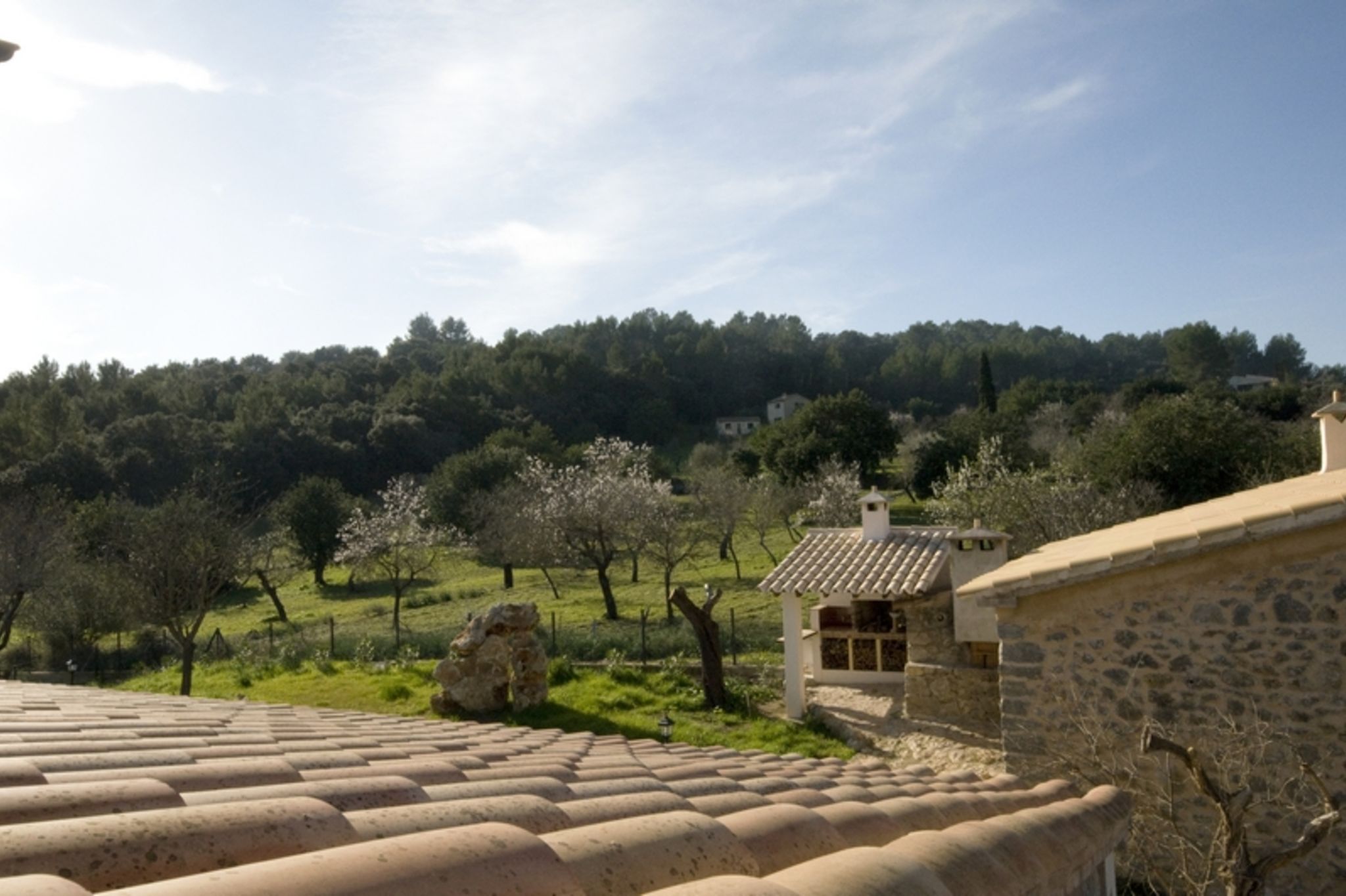 Grande maison de campagne avec vue panoramique sur la chaîne de montagnes Tramuntana