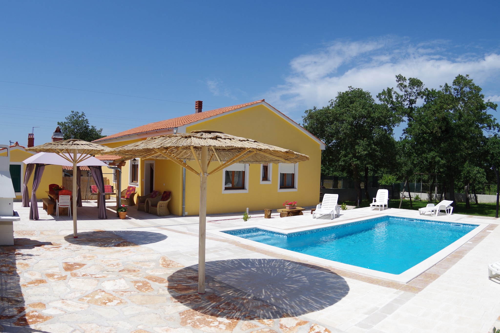 Detached house at country side, fenced